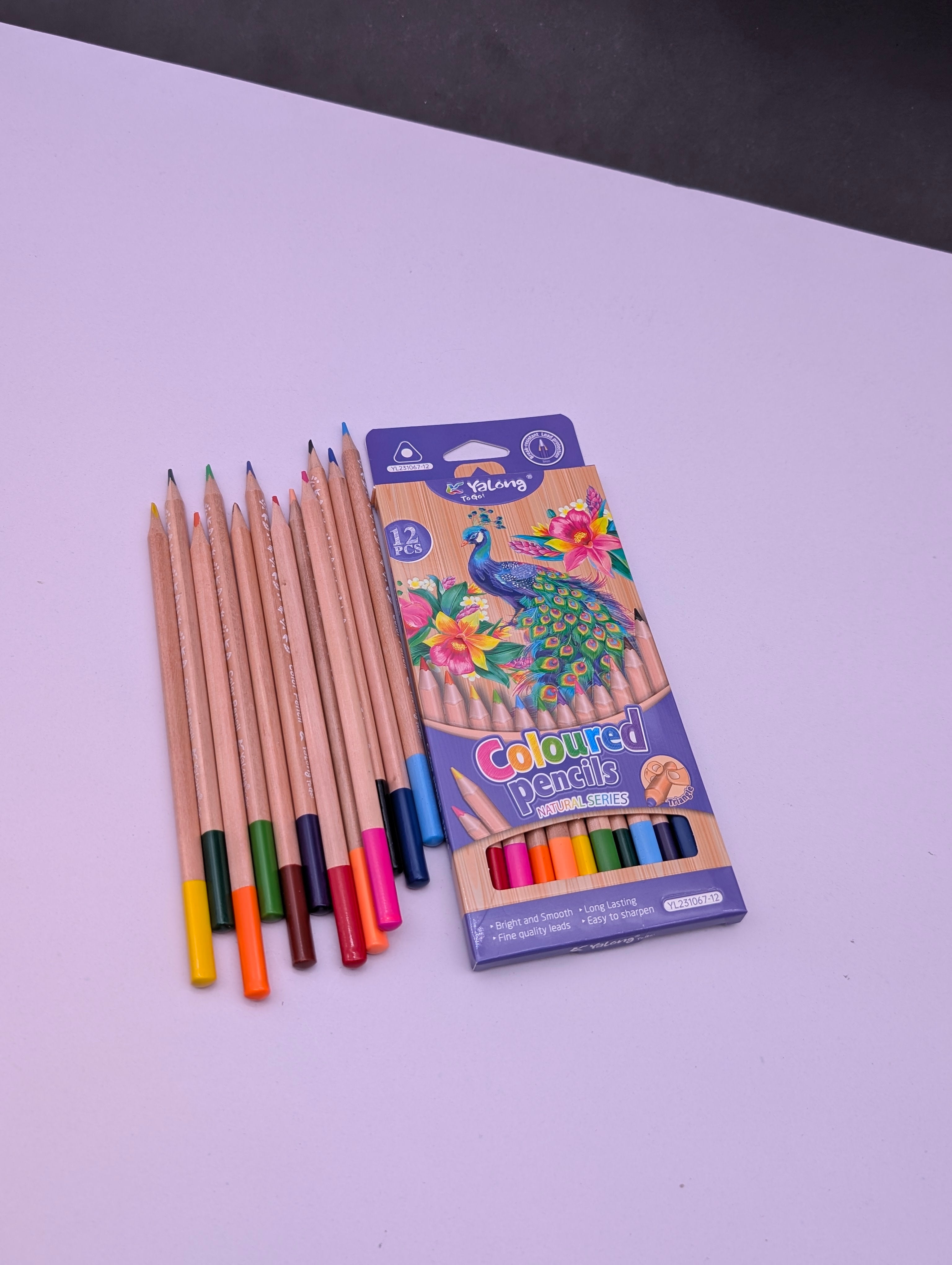 YALONG COLOUR PENCIL NATURAL SERIES  12PCS