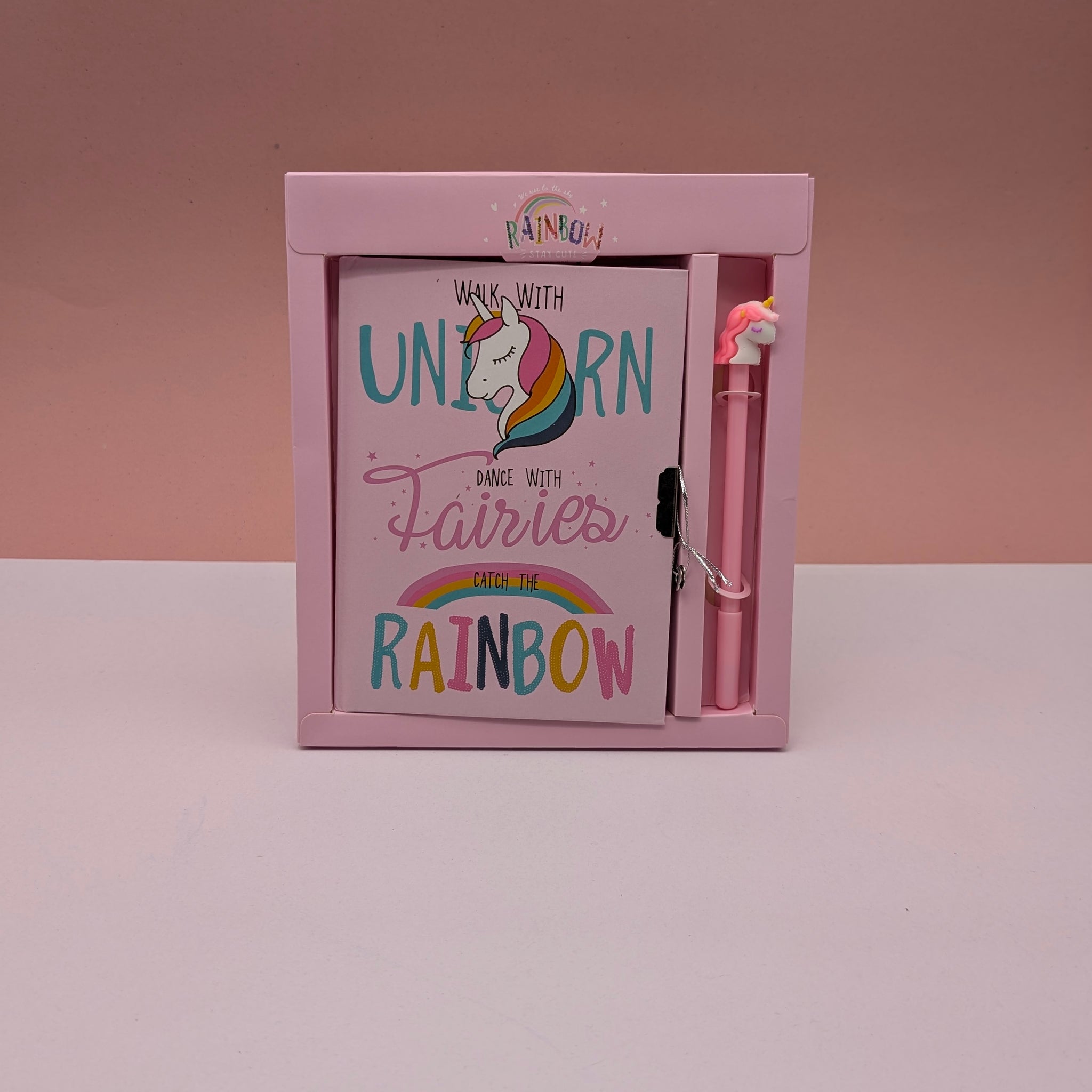 UNICORN LOCK NOTE-BOOK & PEN GIFT SET