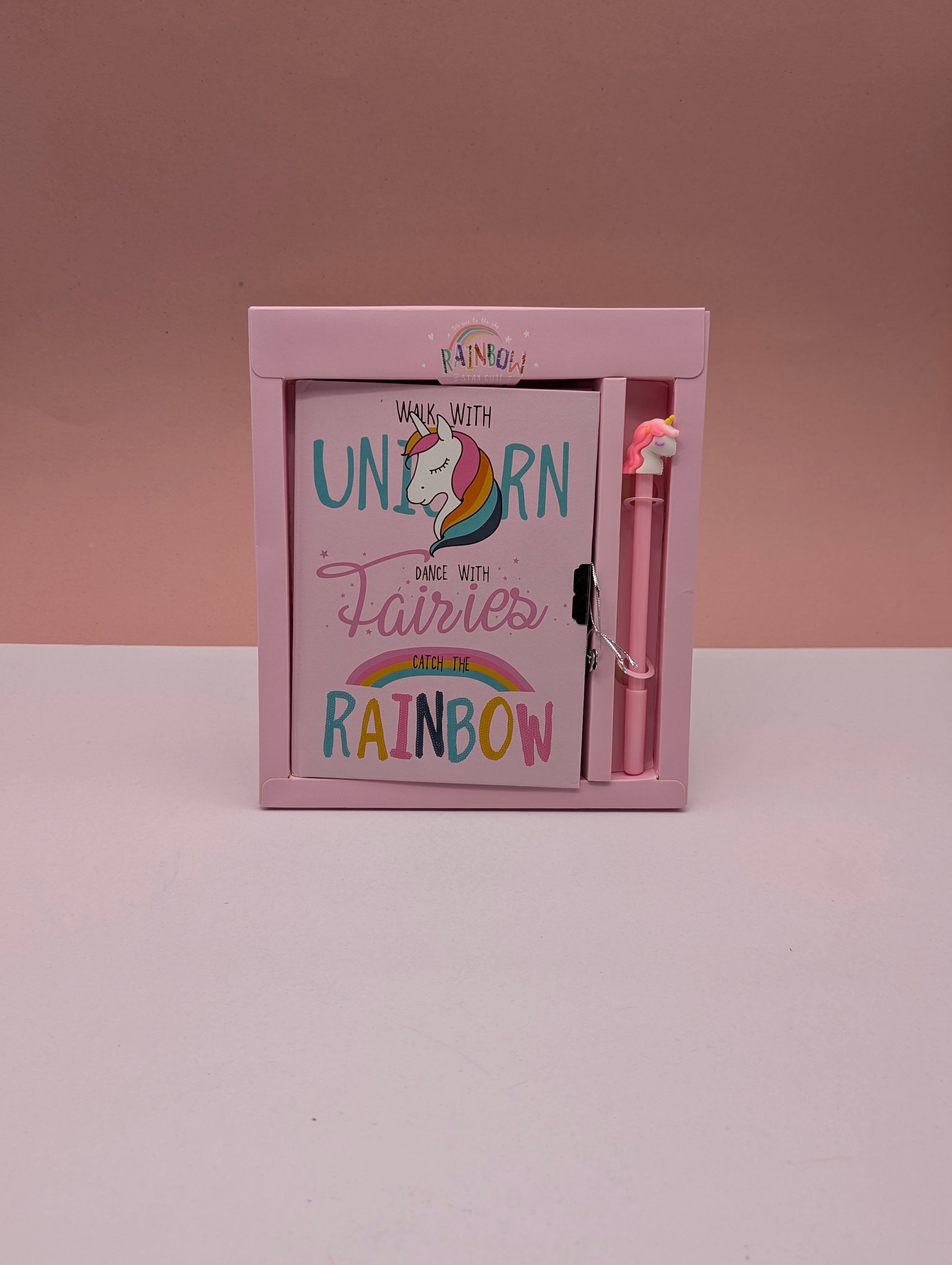 UNICORN LOCK NOTE-BOOK & PEN GIFT SET
