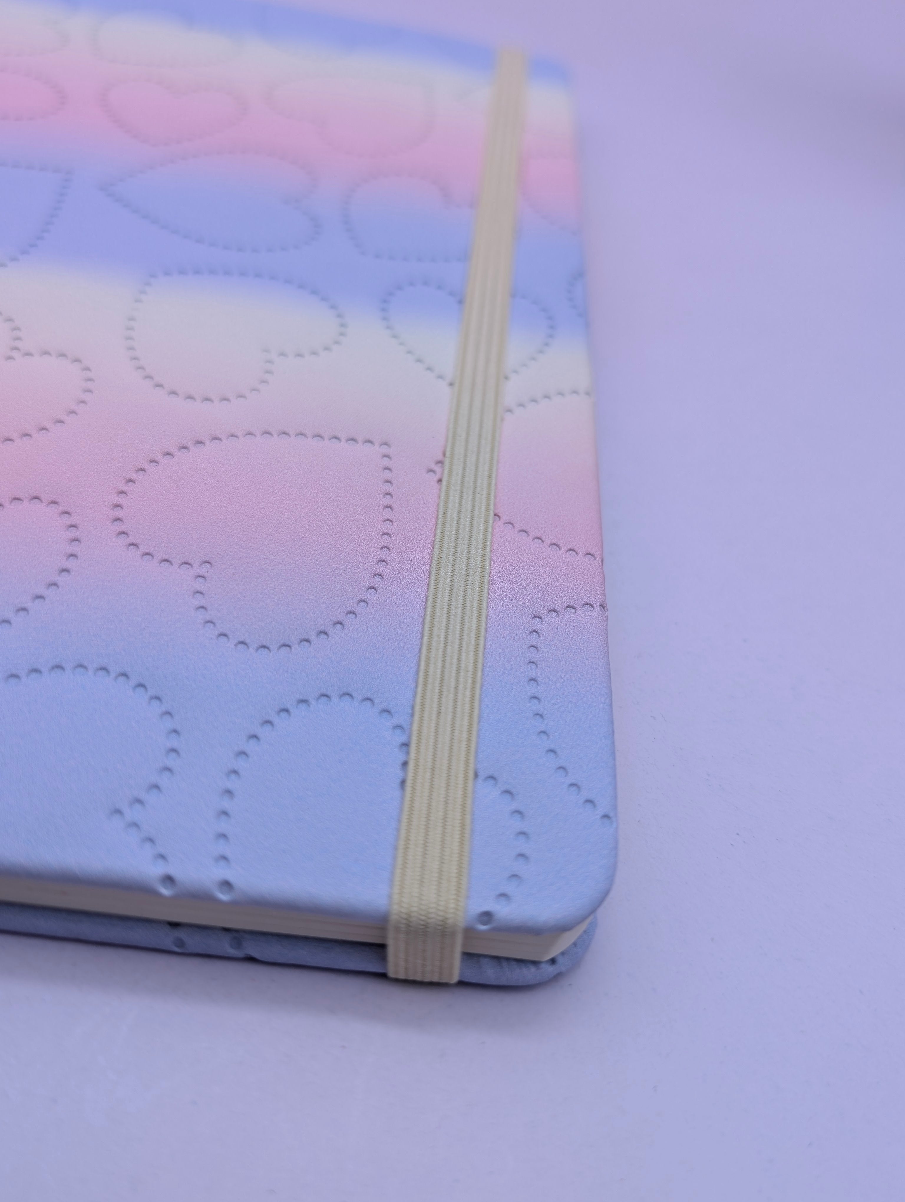 HEARTS SHAPE RAINBOW COLOUR NOTEBOOK