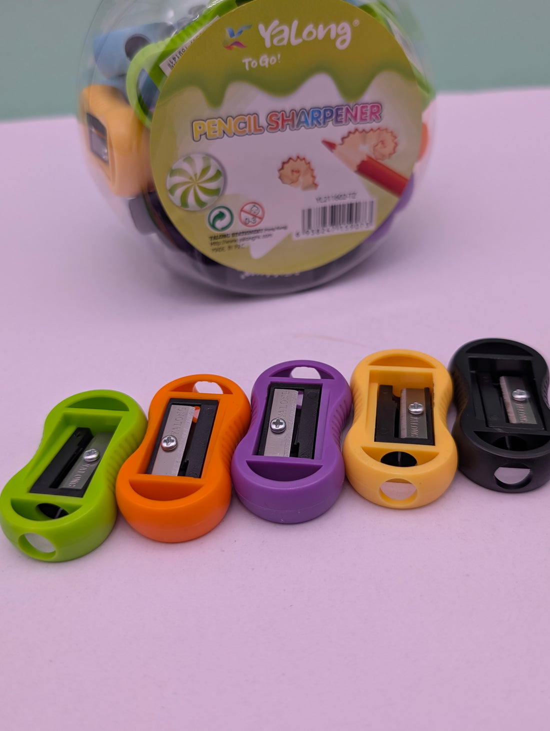 YALONG OVAL PENCIL SHARPENERS PACK OF 5