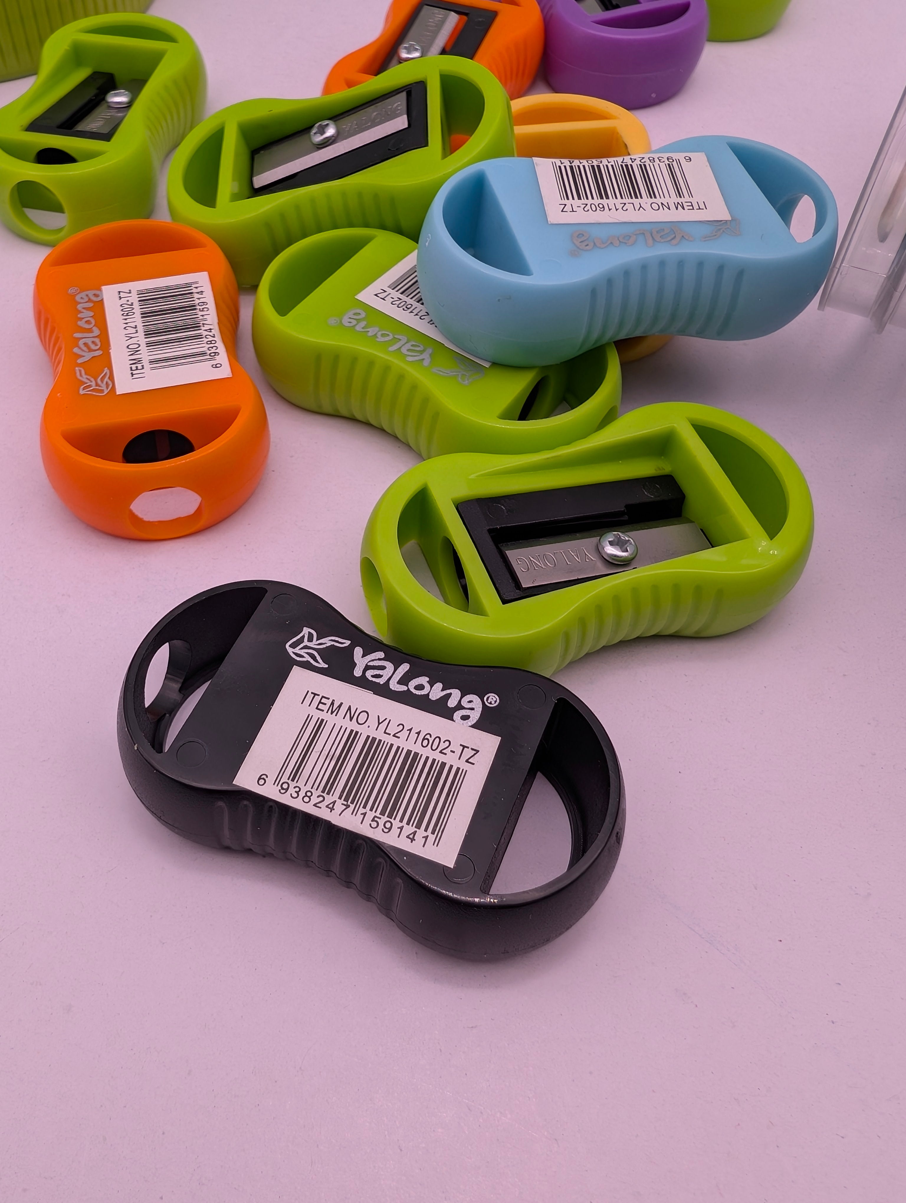 YALONG OVAL PENCIL SHARPENERS PACK OF 5