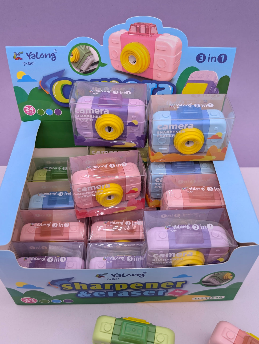 YALONG QUALITY CAMERA SHARPENER + ERASER