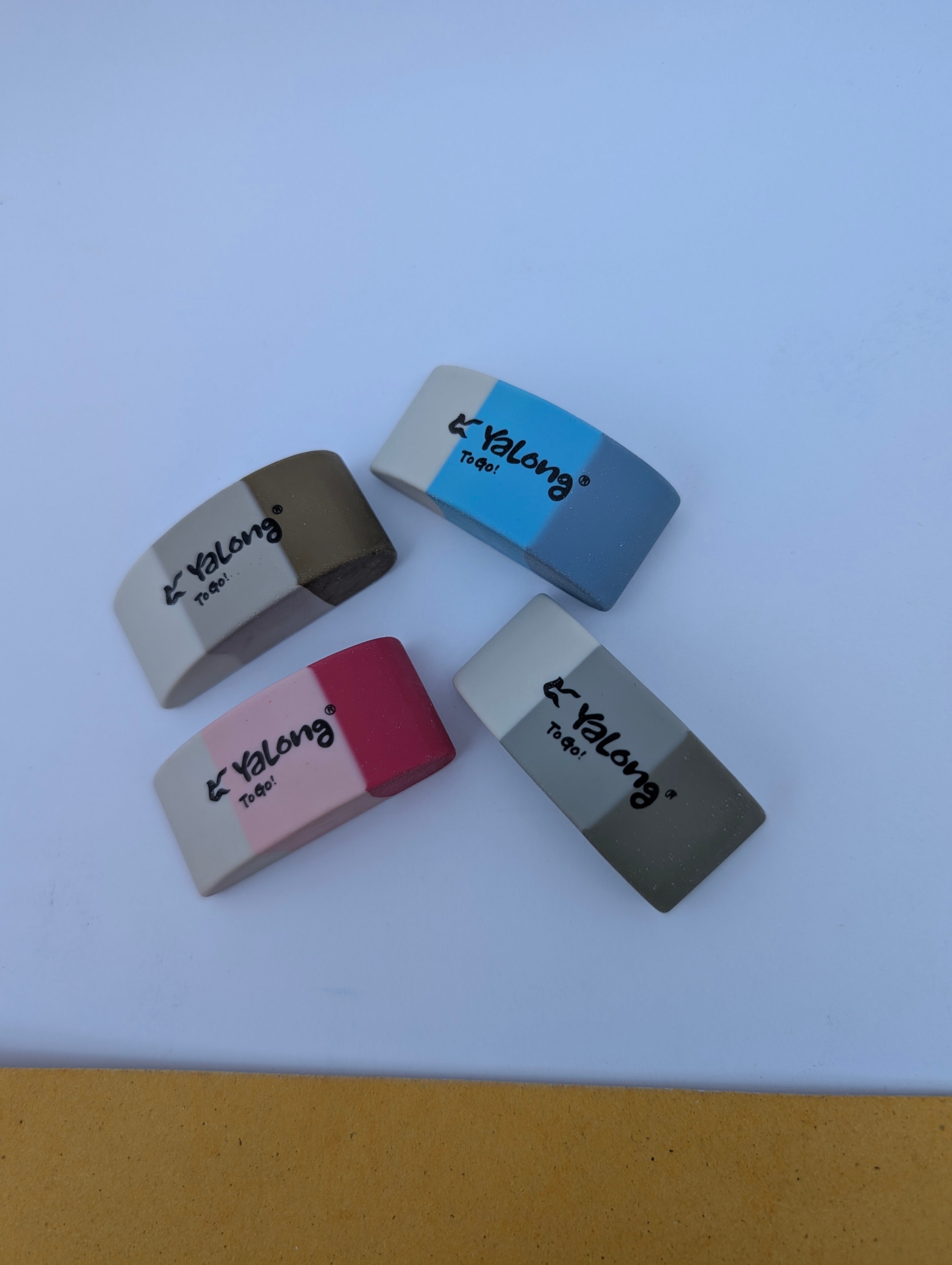 YALONG TPR NON TOXIC ERASERS PACK OF 4