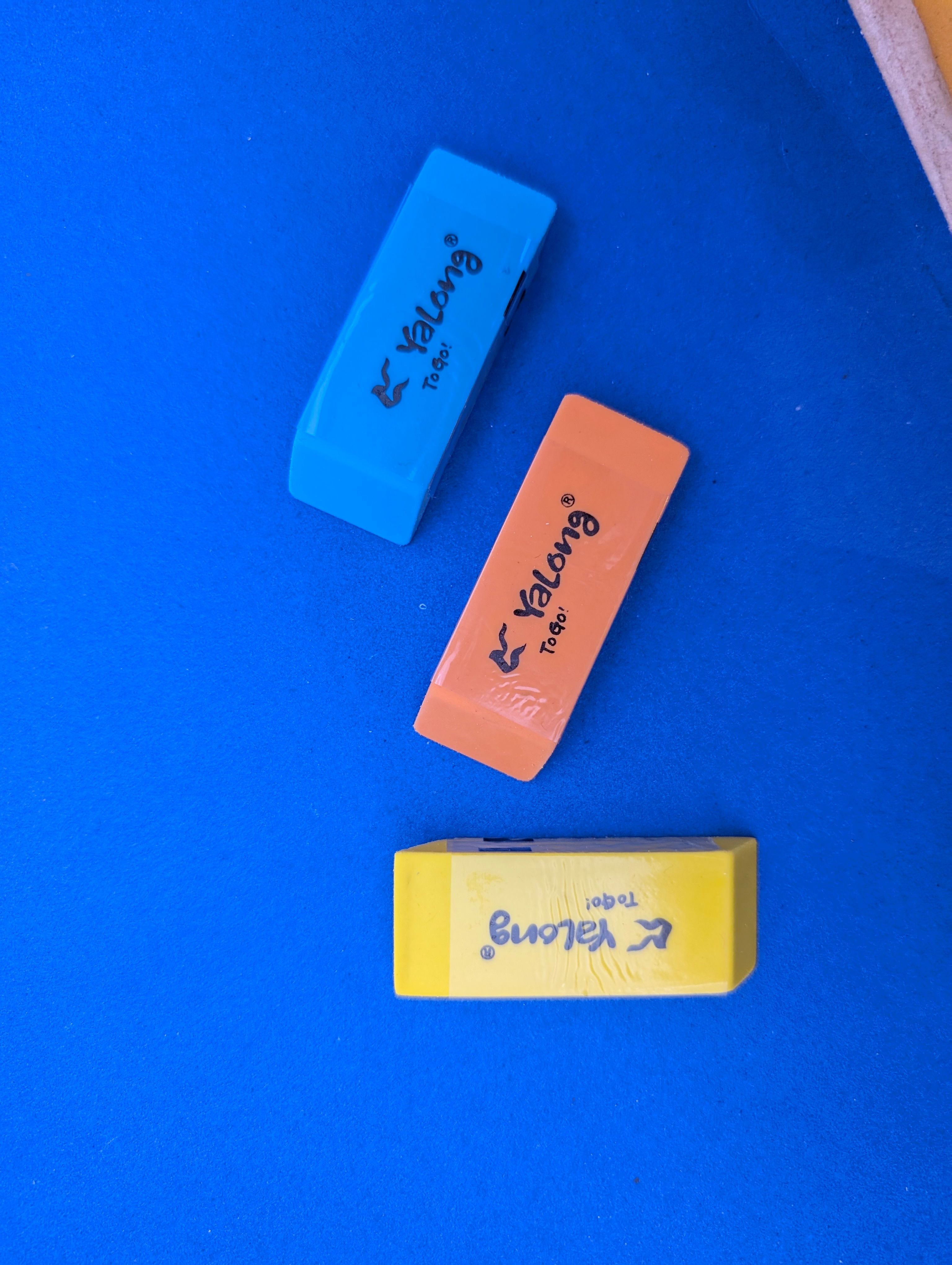 YALONG ANGLE ERASER FOR PRECISION PACK OF 3