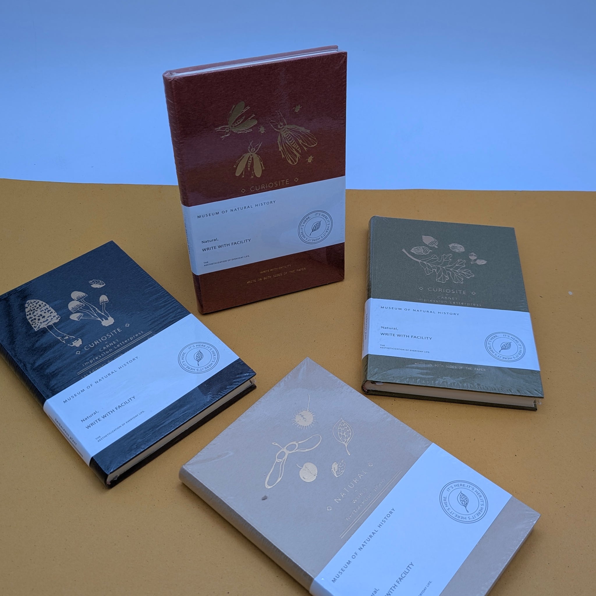 MUSEUM NATURAL HISTORY FOIL NOTEBOOKS