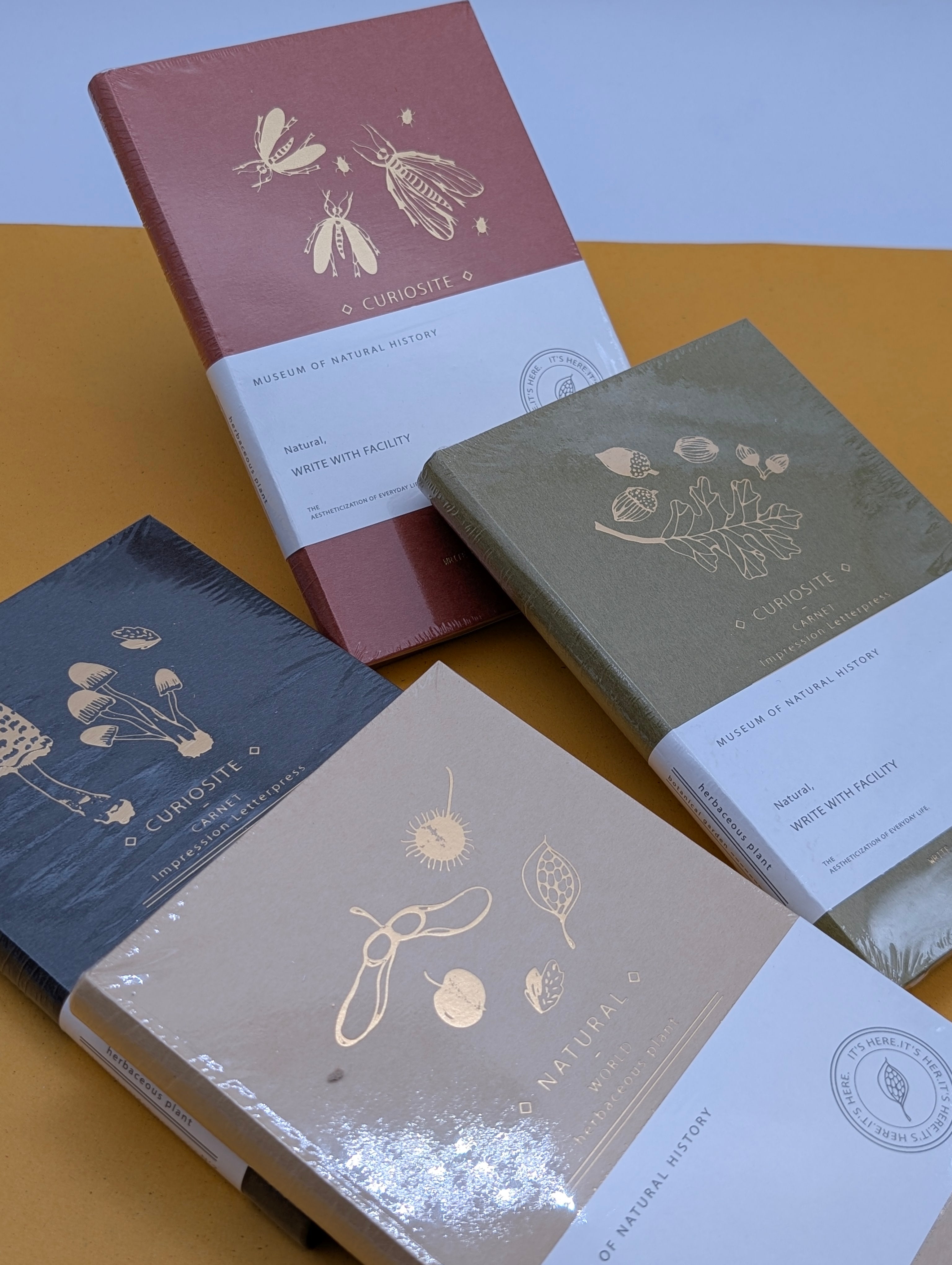 MUSEUM NATURAL HISTORY FOIL NOTEBOOKS