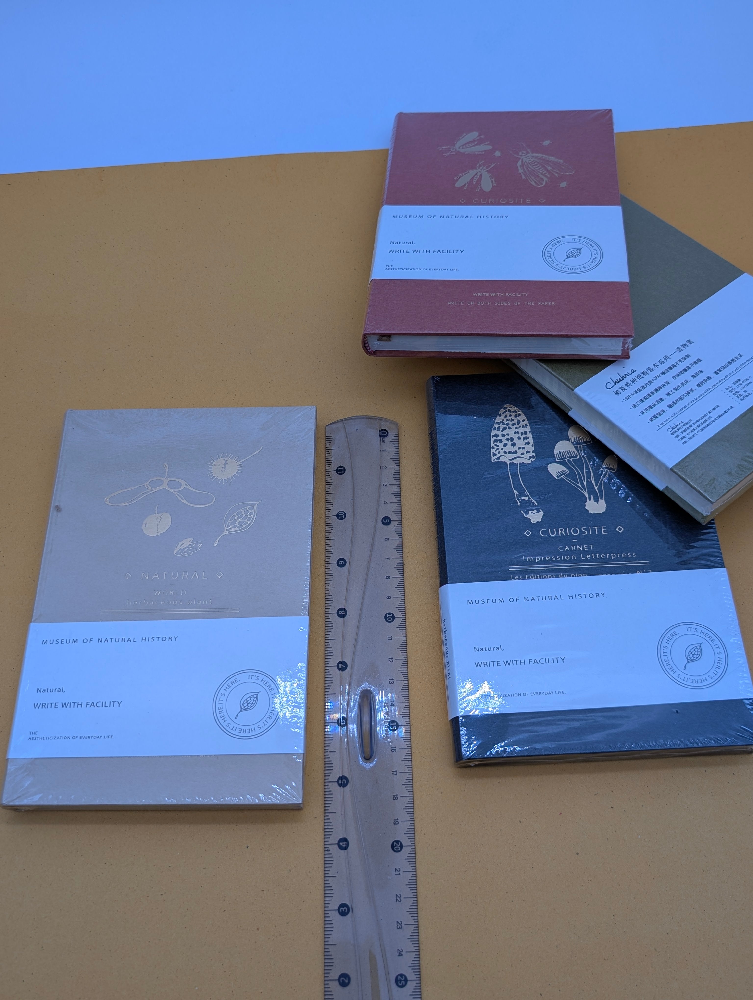 MUSEUM NATURAL HISTORY FOIL NOTEBOOKS