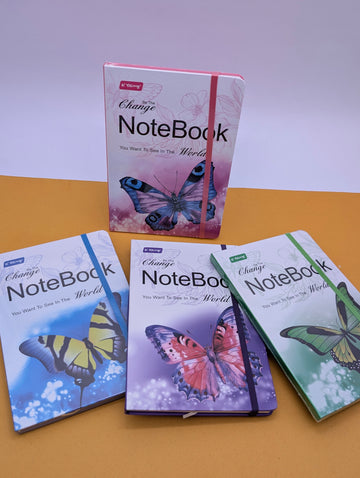 YALONG BUTTERFLY THEMED ELASTIC NOTEBOOKS