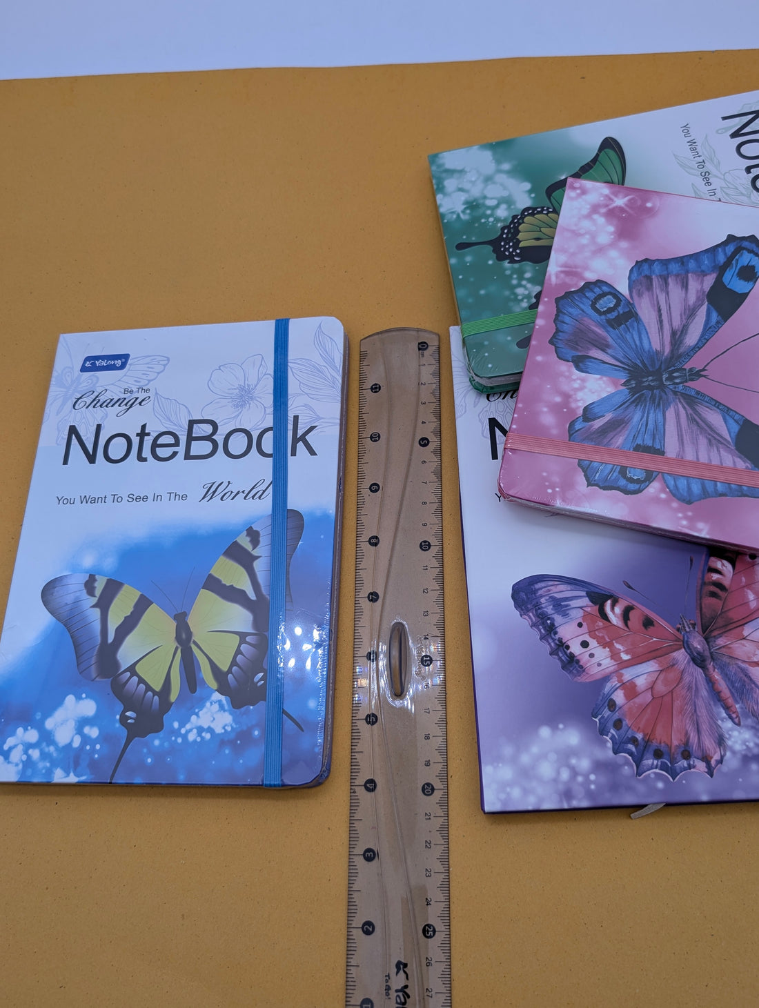 YALONG BUTTERFLY THEMED ELASTIC NOTEBOOKS