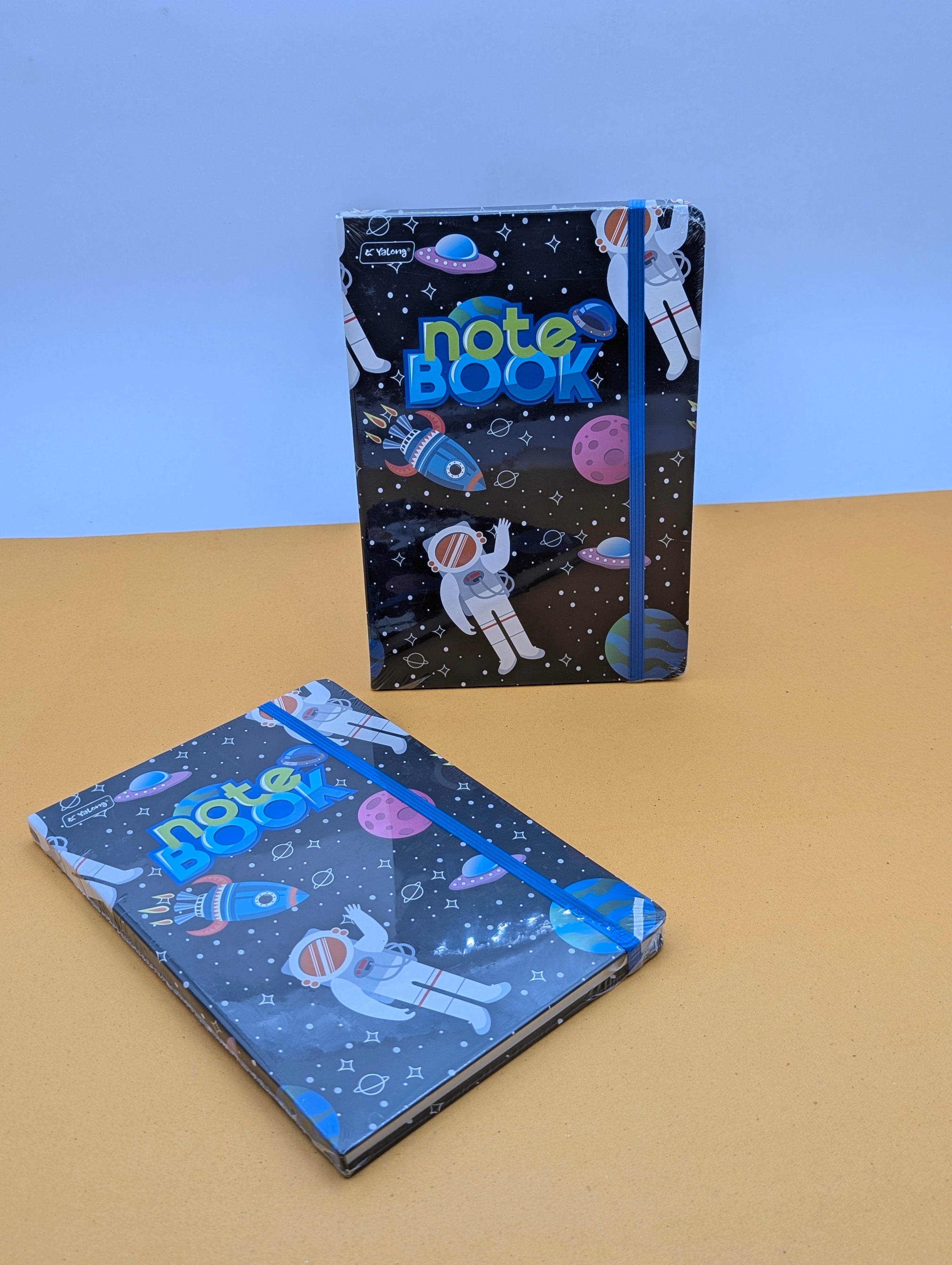 SPACE THEMED ELASTIC CLOSURE NOTEBOOKS