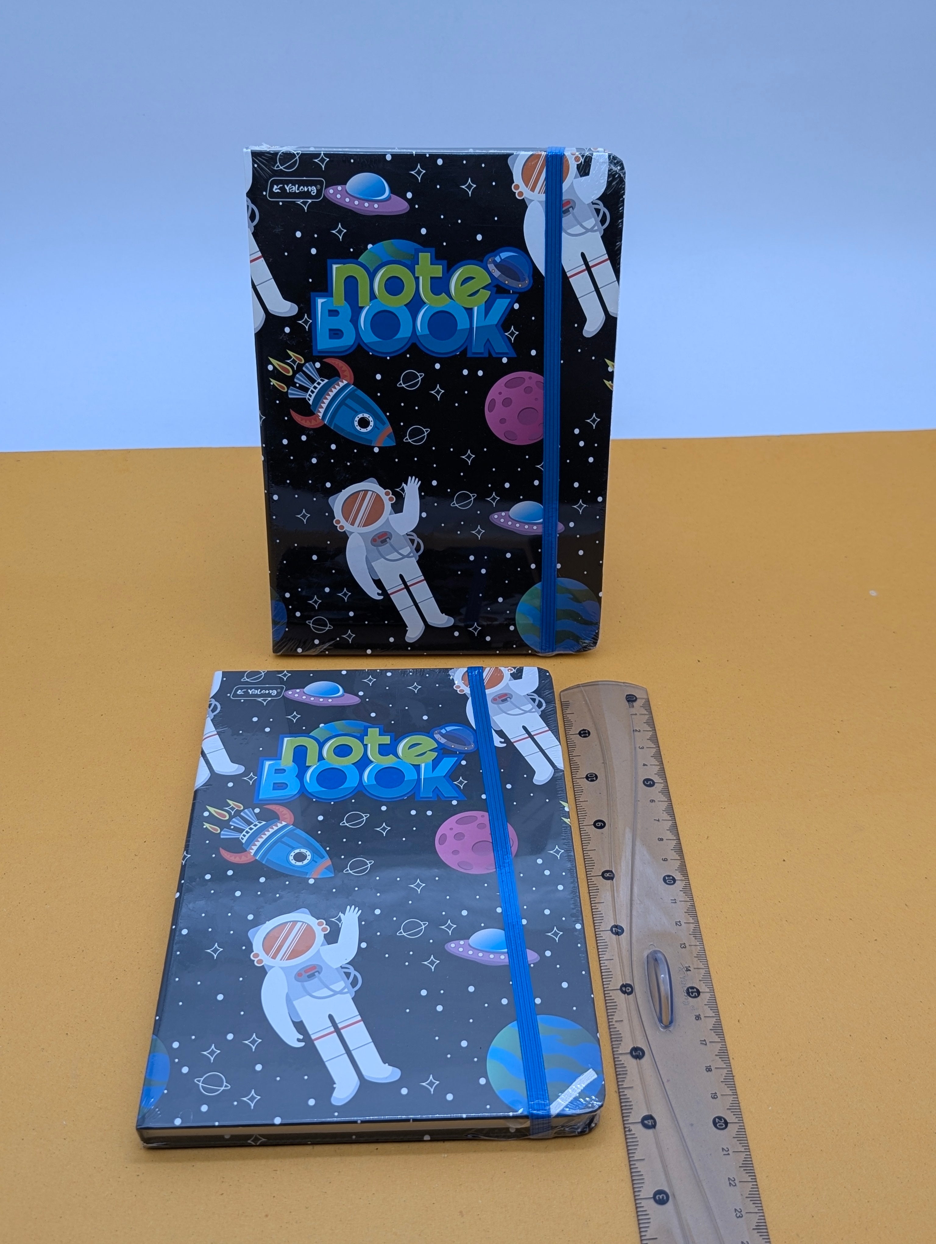 SPACE THEMED ELASTIC CLOSURE NOTEBOOKS