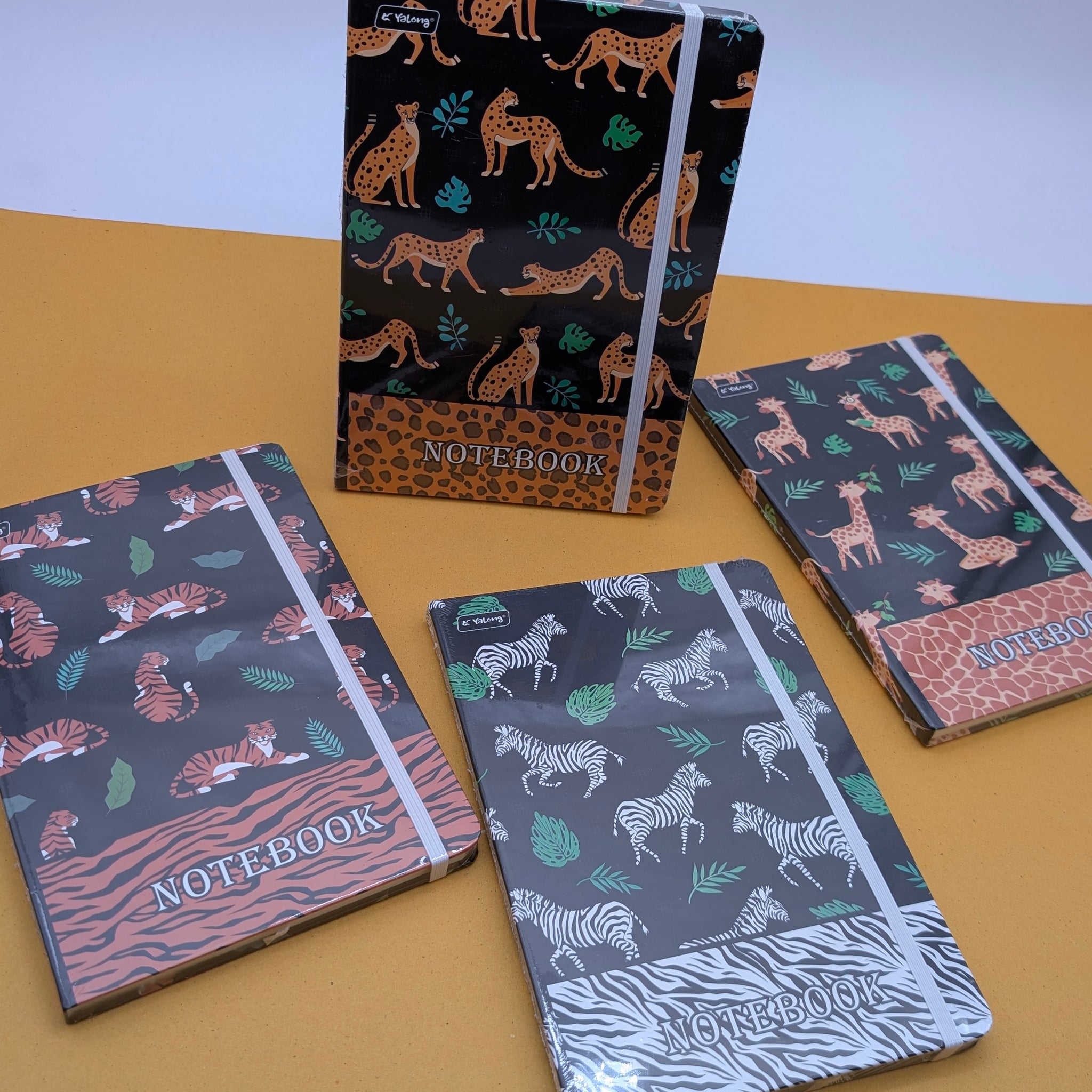 YALONG ANIMAL PRINT ELASTIC CLOSURE NOTEBOOKS