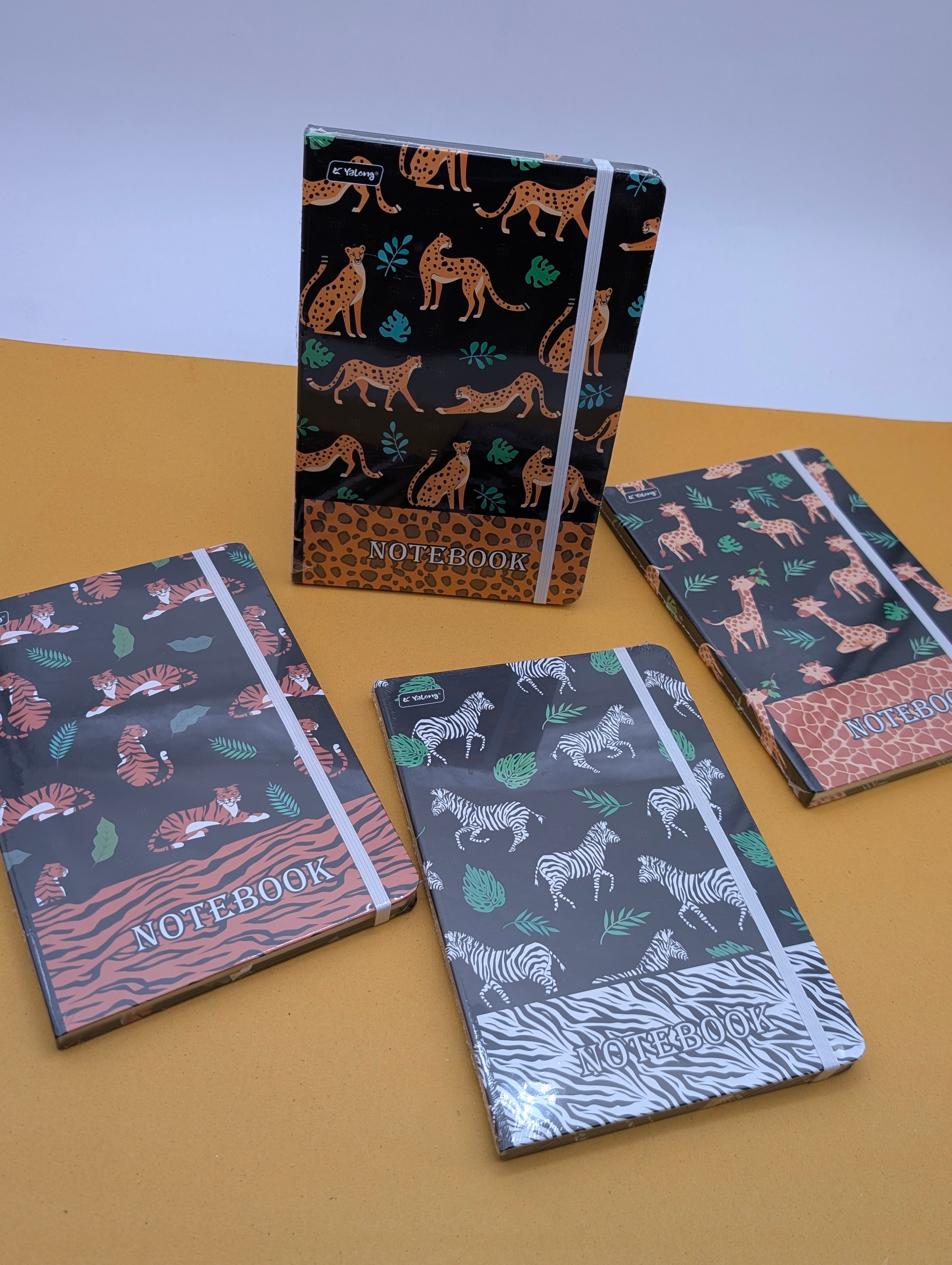 YALONG ANIMAL PRINT ELASTIC CLOSURE NOTEBOOKS