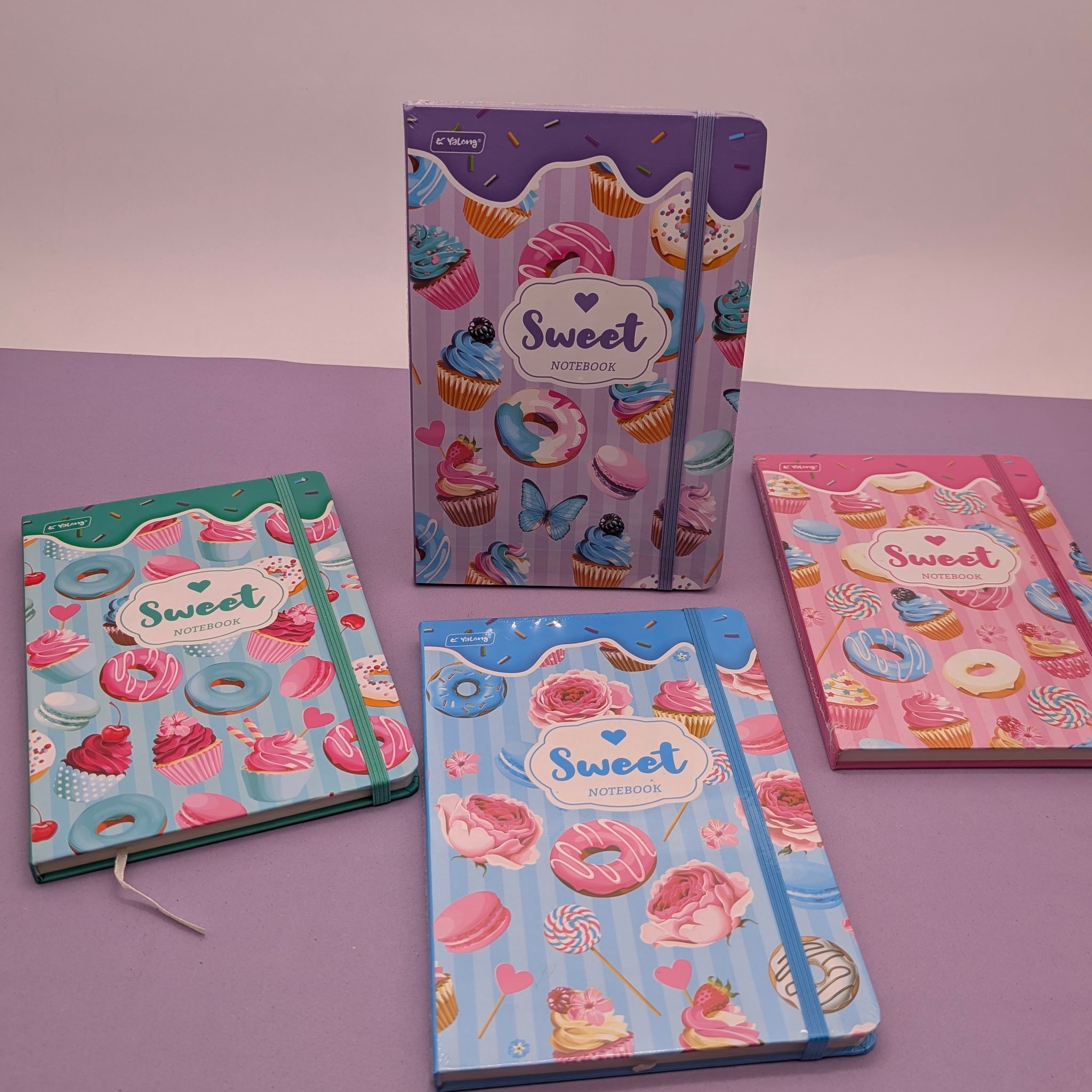 YALONG SWEET TREATS THEMED ELASTIC NOTEBOOKS