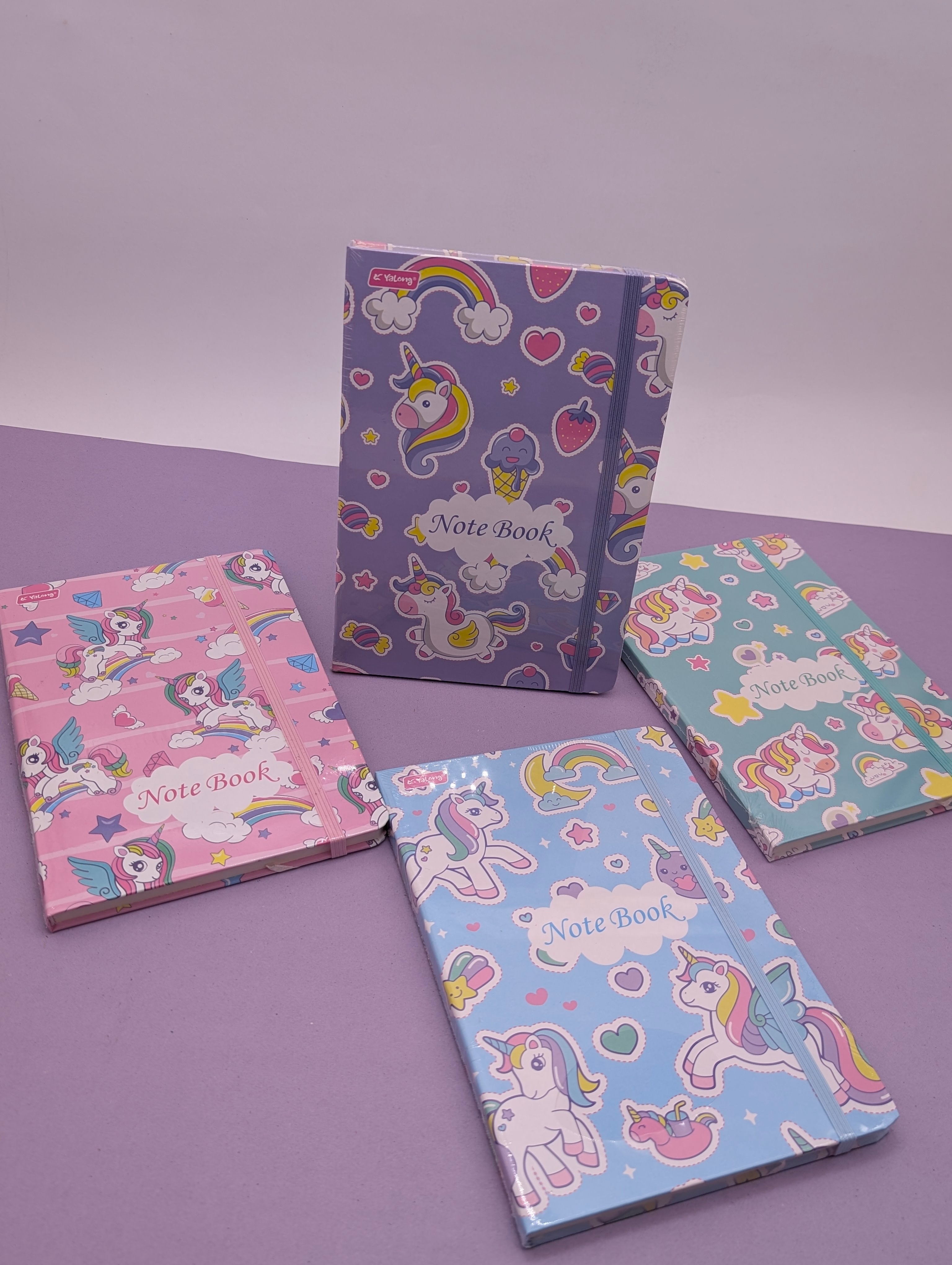 YALONG UNICORN THEMED ELASTIC NOTEBOOKS