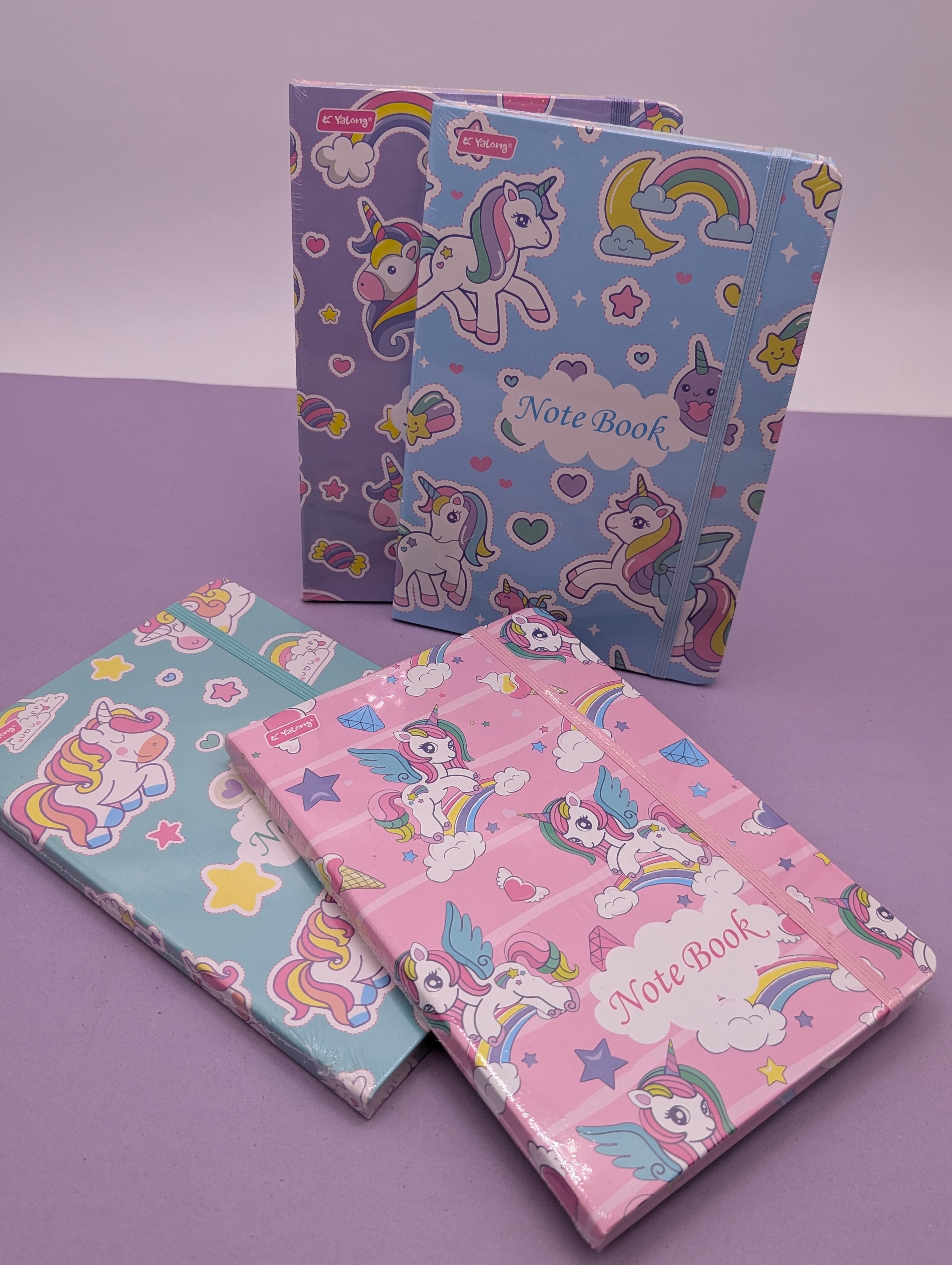 YALONG UNICORN THEMED ELASTIC NOTEBOOKS