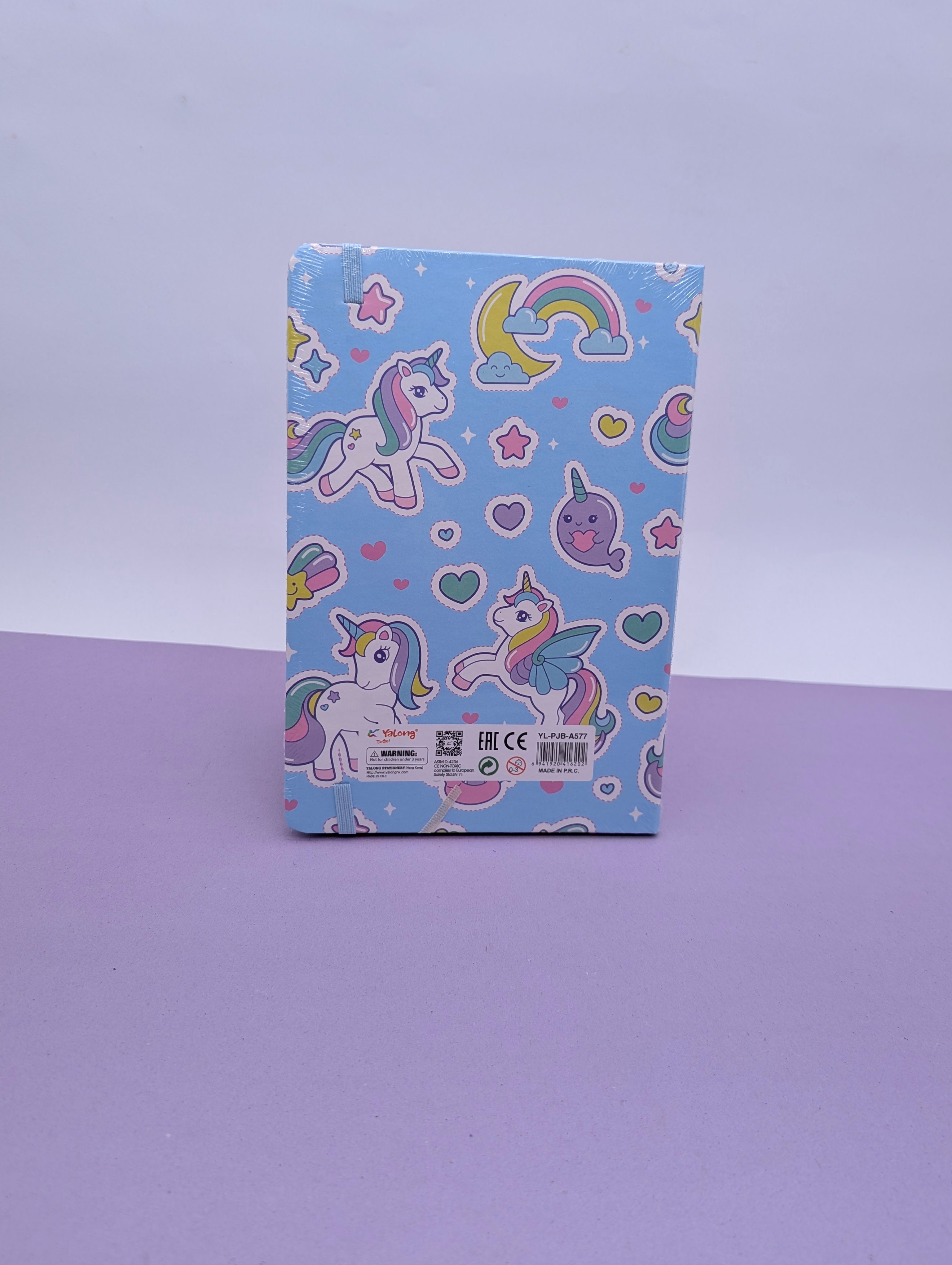 YALONG UNICORN THEMED ELASTIC NOTEBOOKS