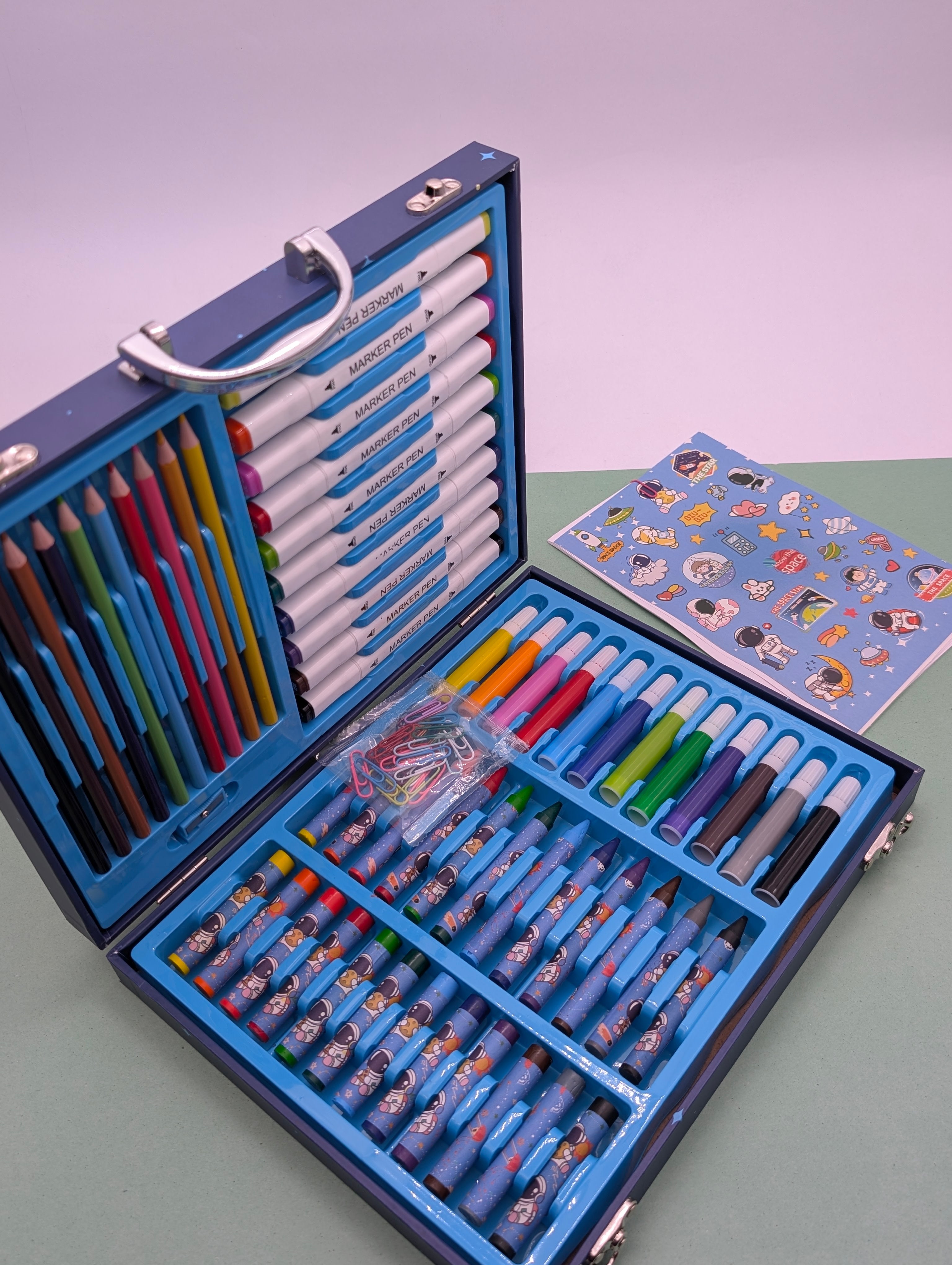 SPACE-MNA PRINTED COLOURING STES 92PCS