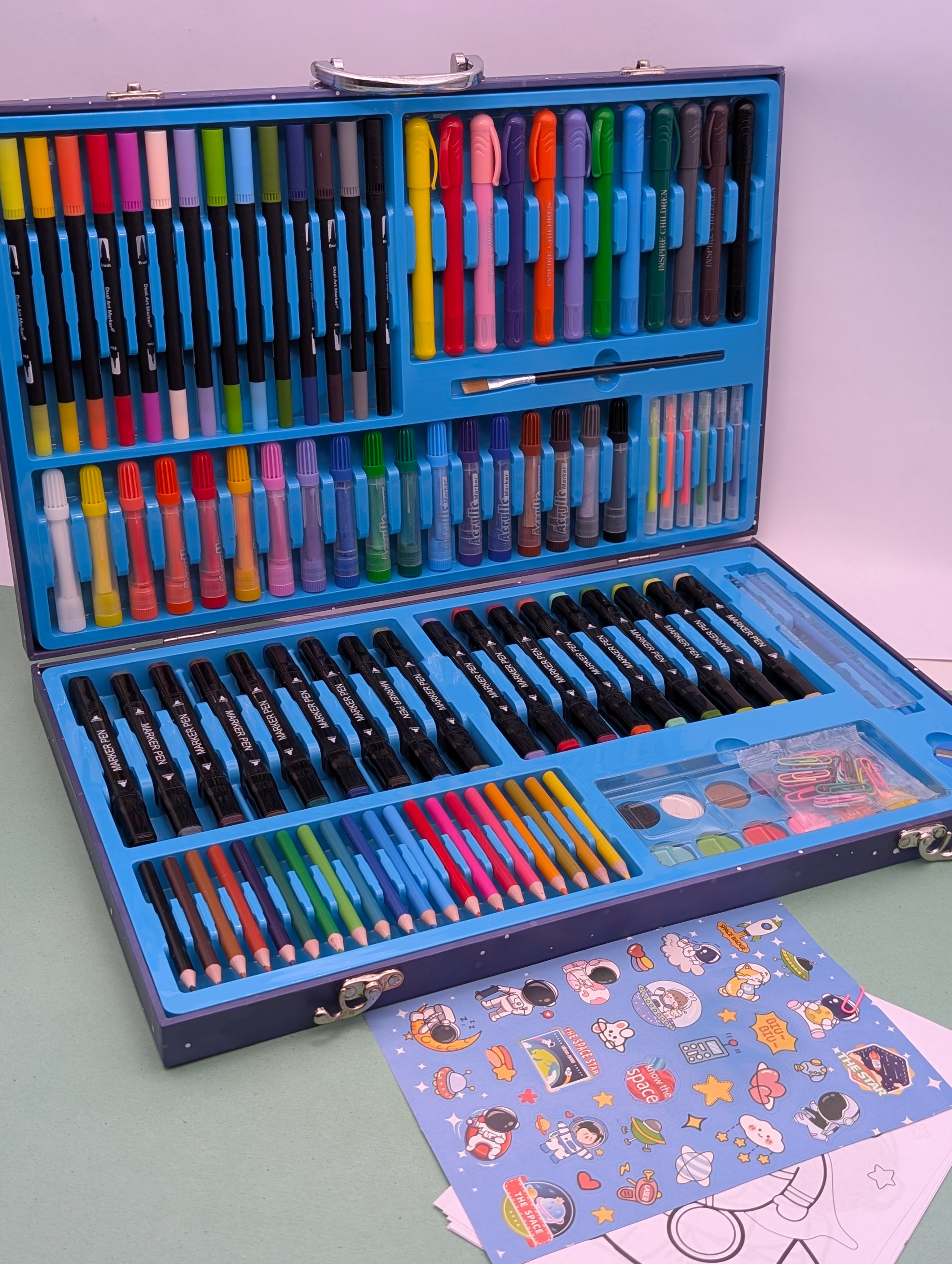 SPACE MAN ART COLOURING SETS 152PCS