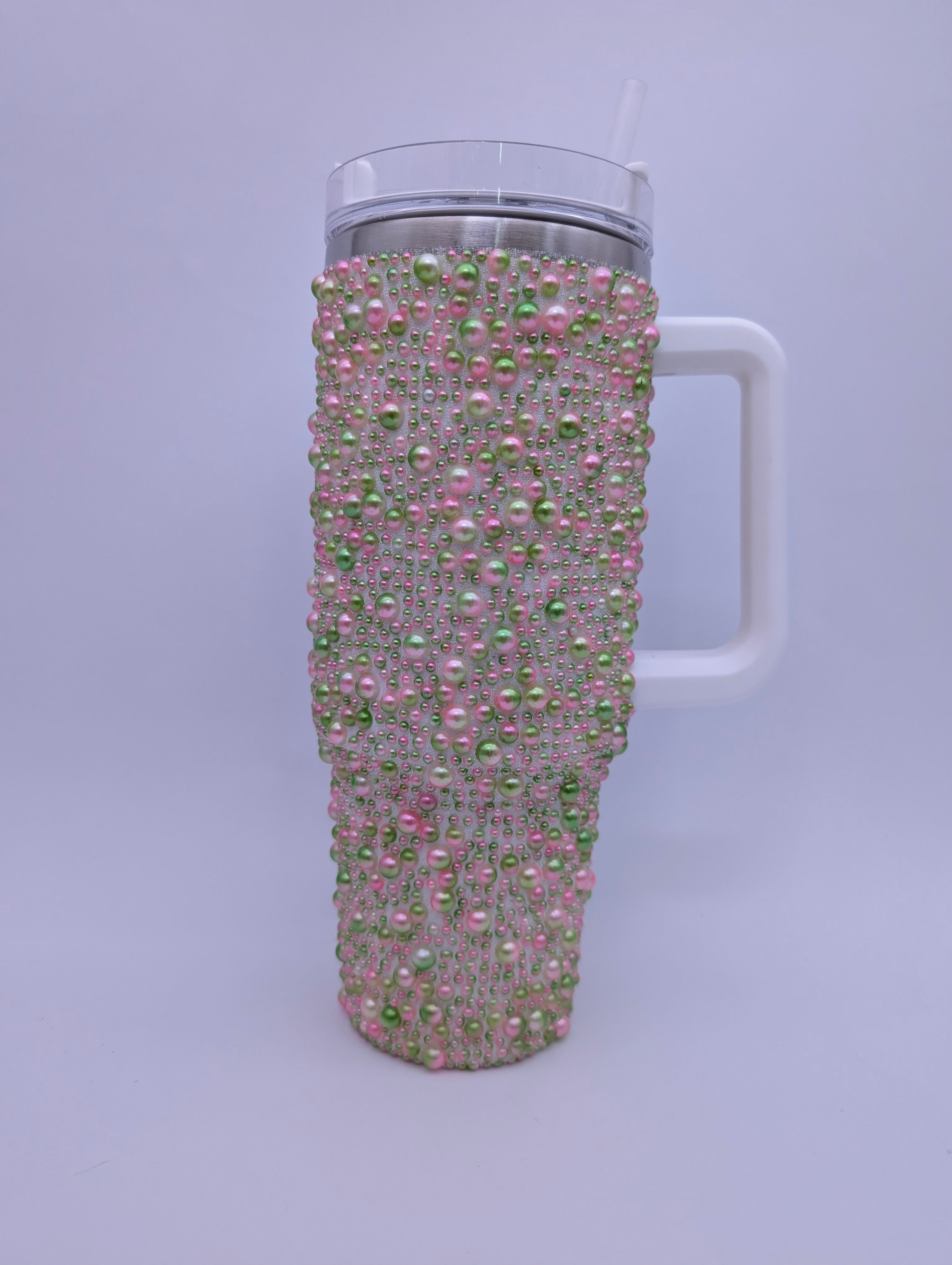 LUXURY PEARL BEADED TUMBLER CUPS