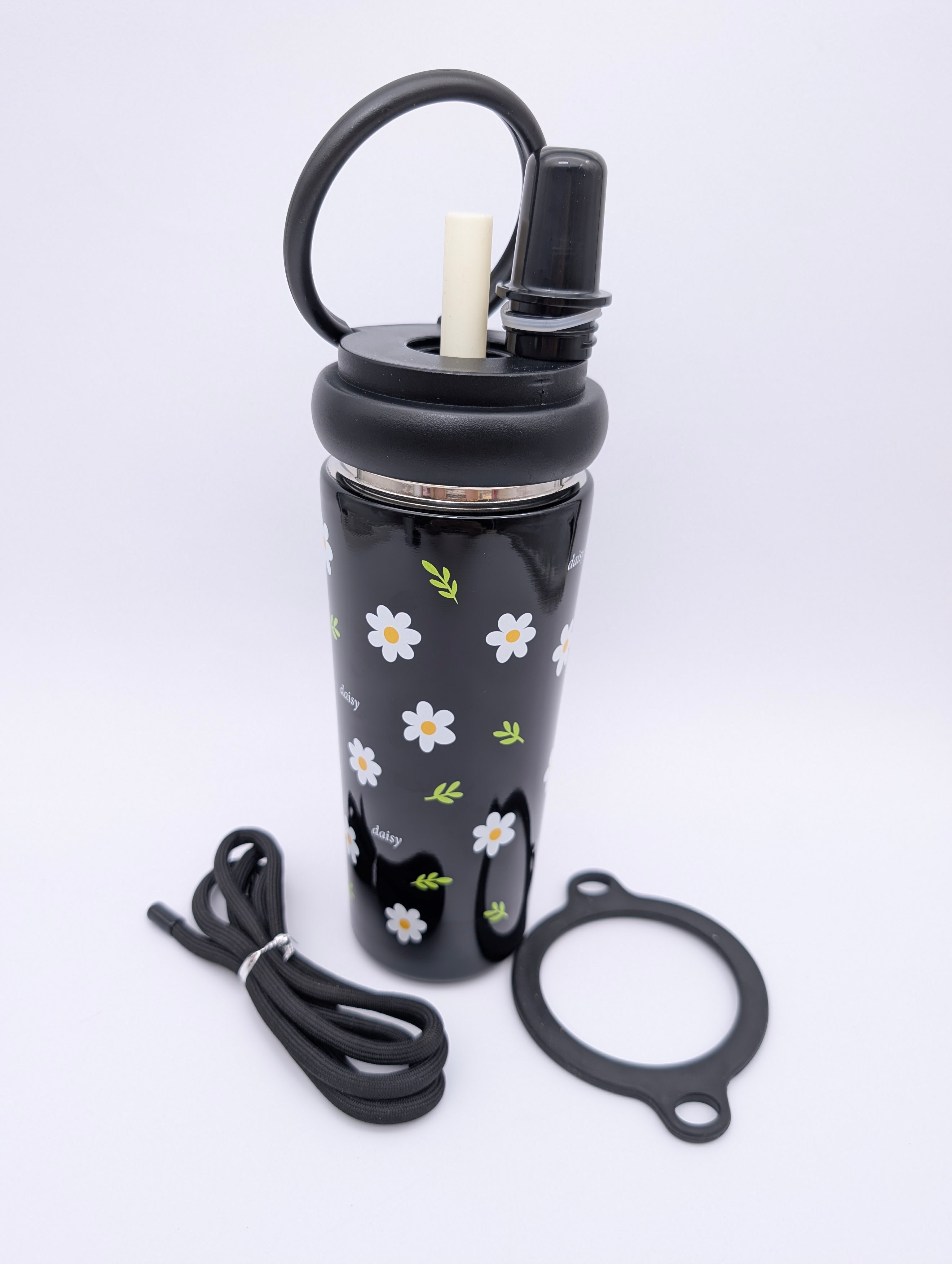 INSULATED TUMBLER WITH STRAW