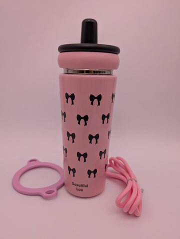 INSULATED TUMBLER WITH STRAW