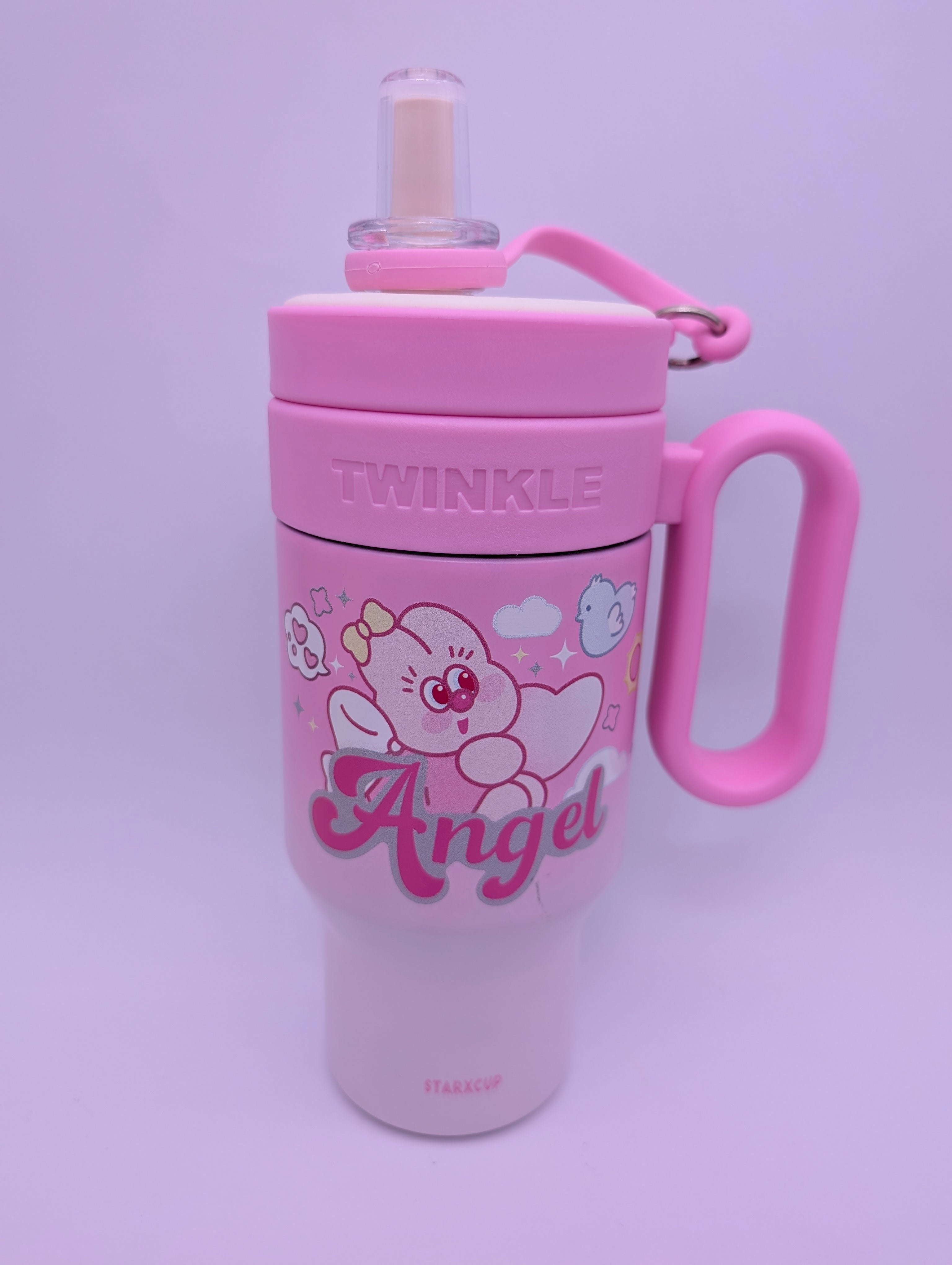 BEAUTIFUL CARTOON TUMBLER WITH STRAW