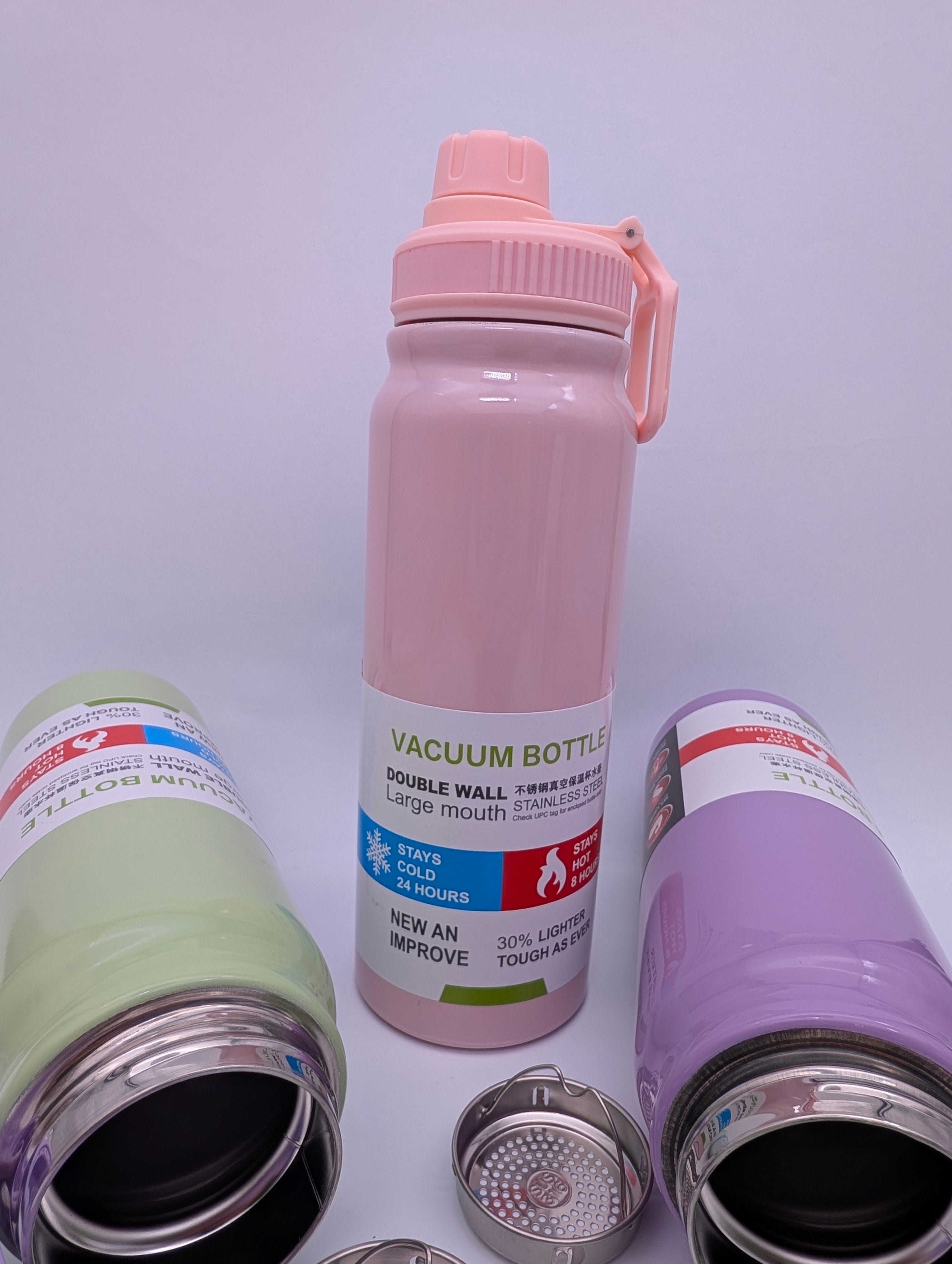 LARGE VACUUM INSULATED WATER BOTTLE