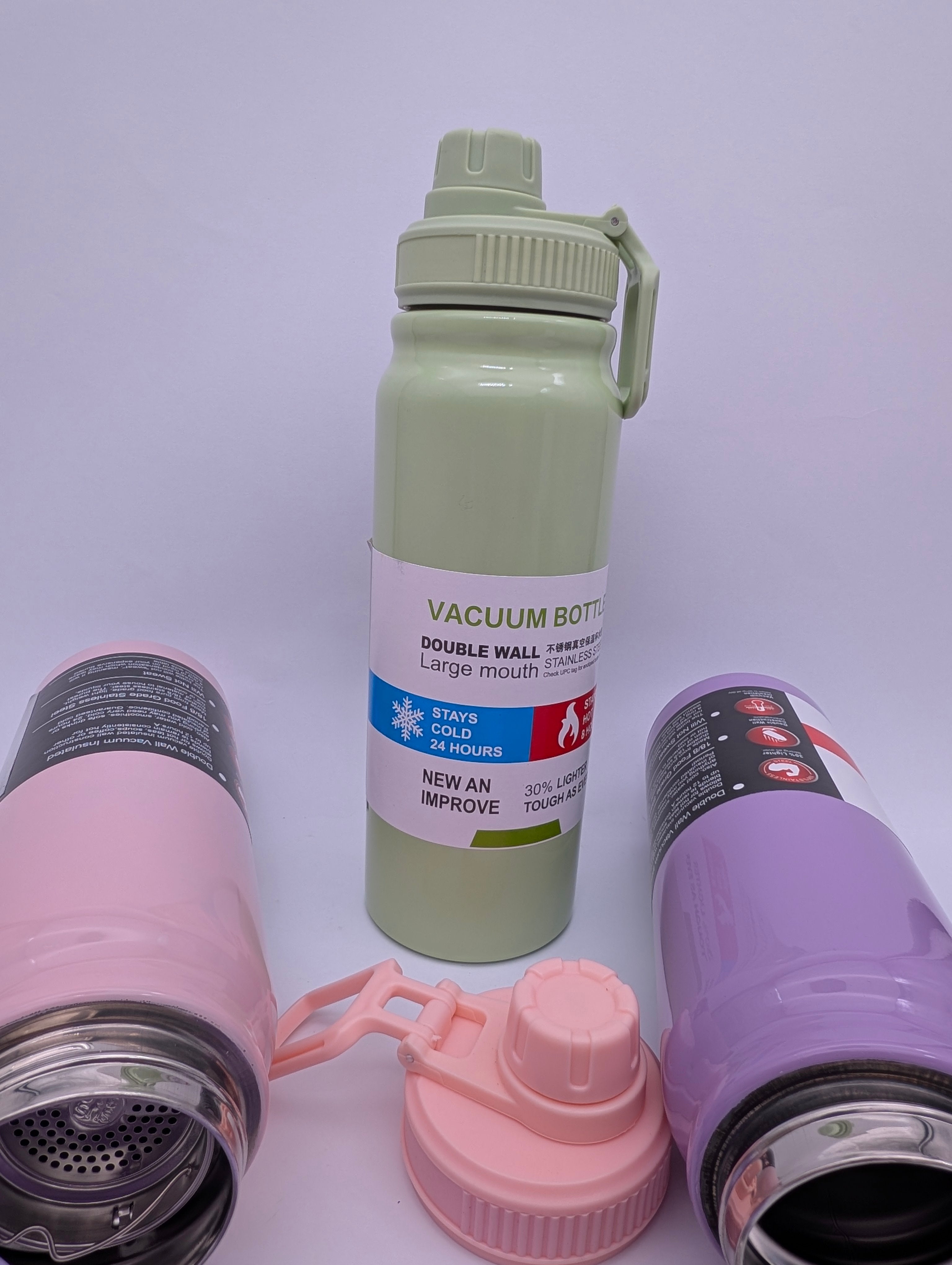 LARGE VACUUM INSULATED WATER BOTTLE