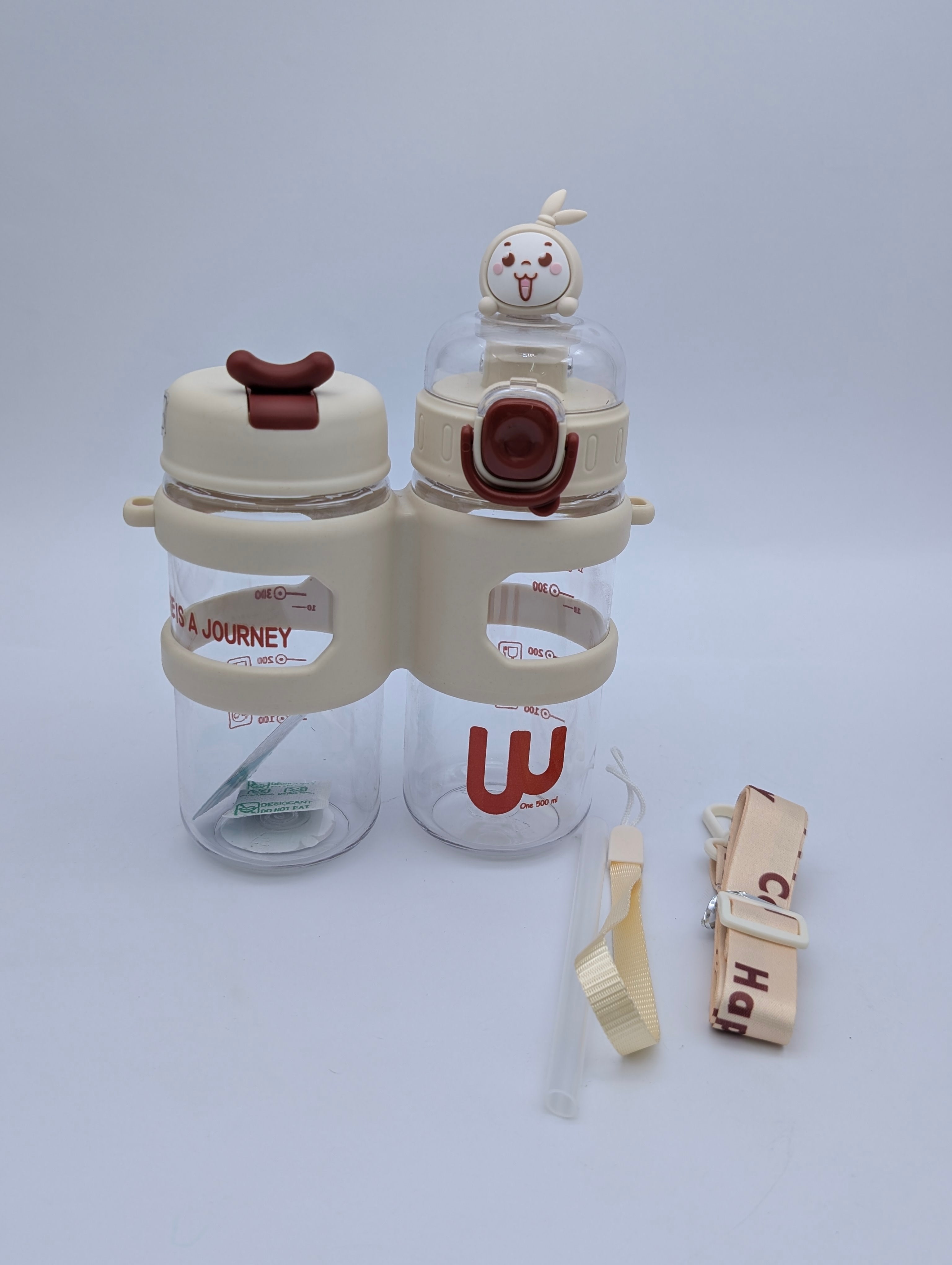 ADORABLE BUNNY EAR DOUBLE WATER BOTTLE
