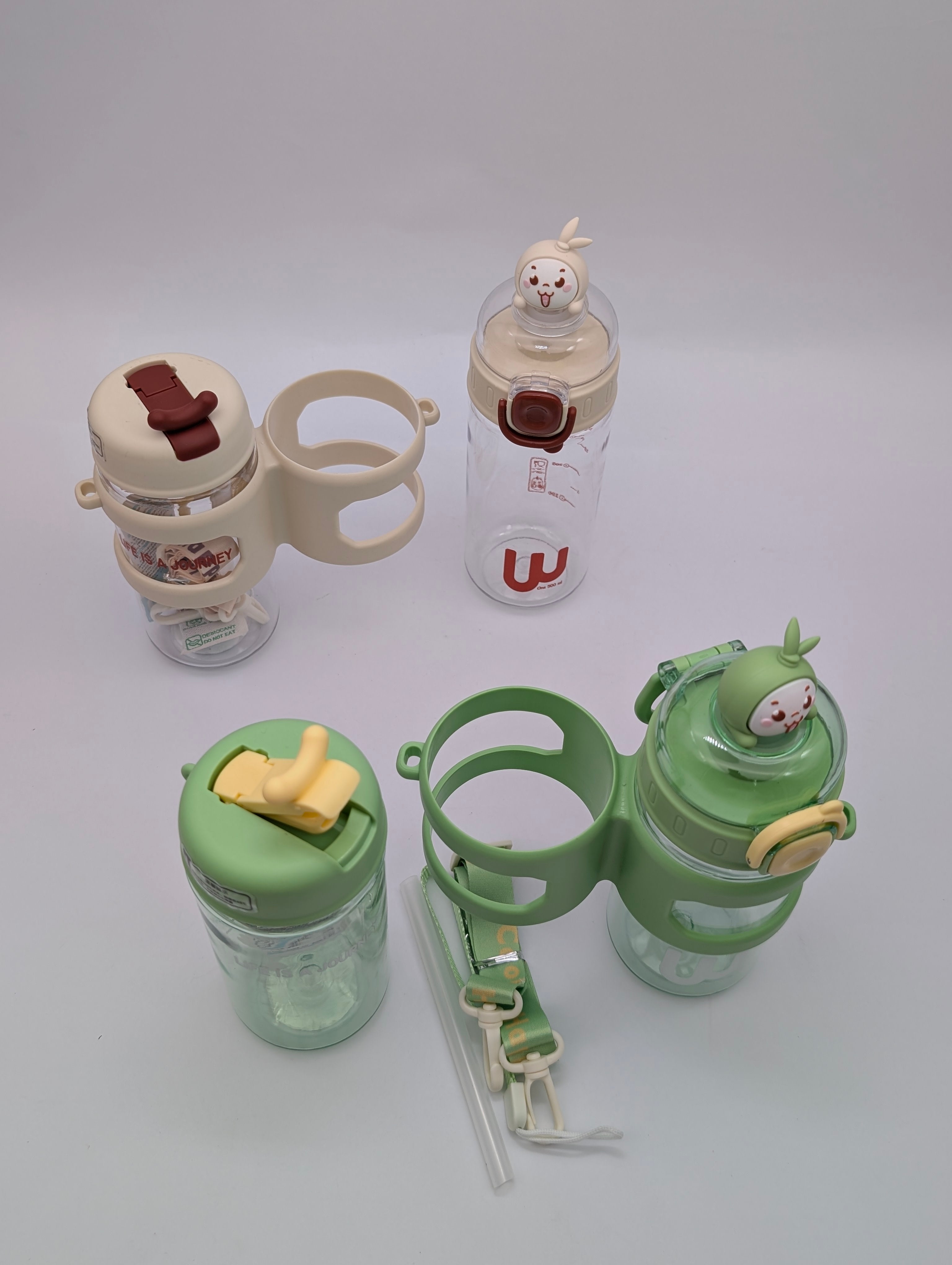 ADORABLE BUNNY EAR DOUBLE WATER BOTTLE