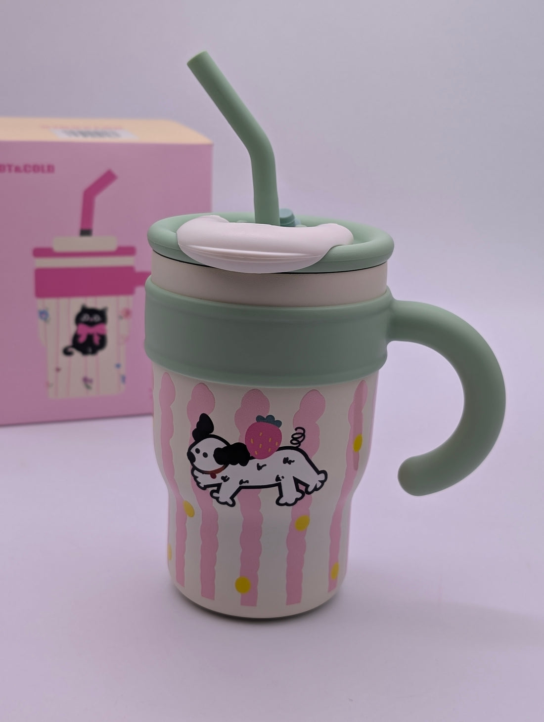 COLORFUL ANIMALS MINI TUMBLERS WITH STRAW
