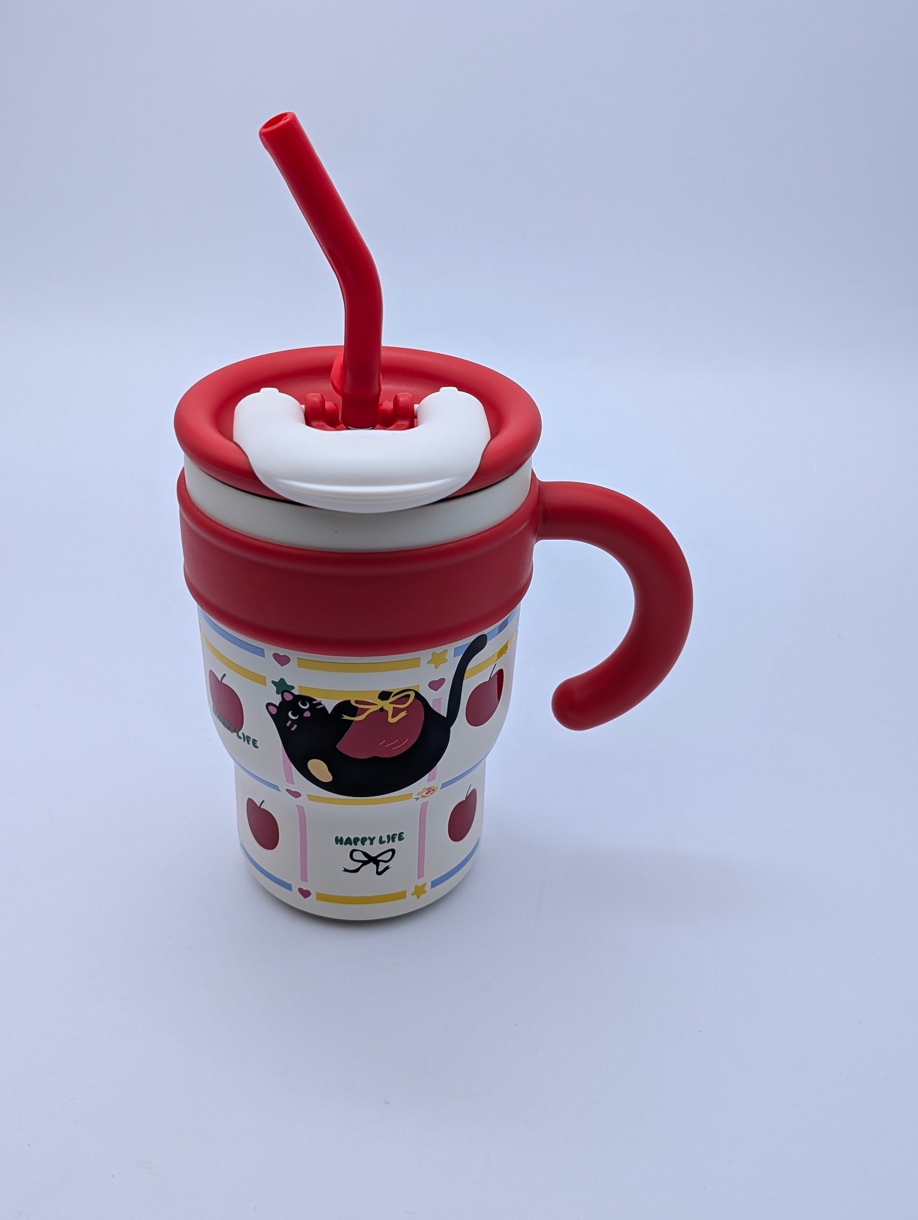 COLORFUL ANIMALS MINI TUMBLERS WITH STRAW