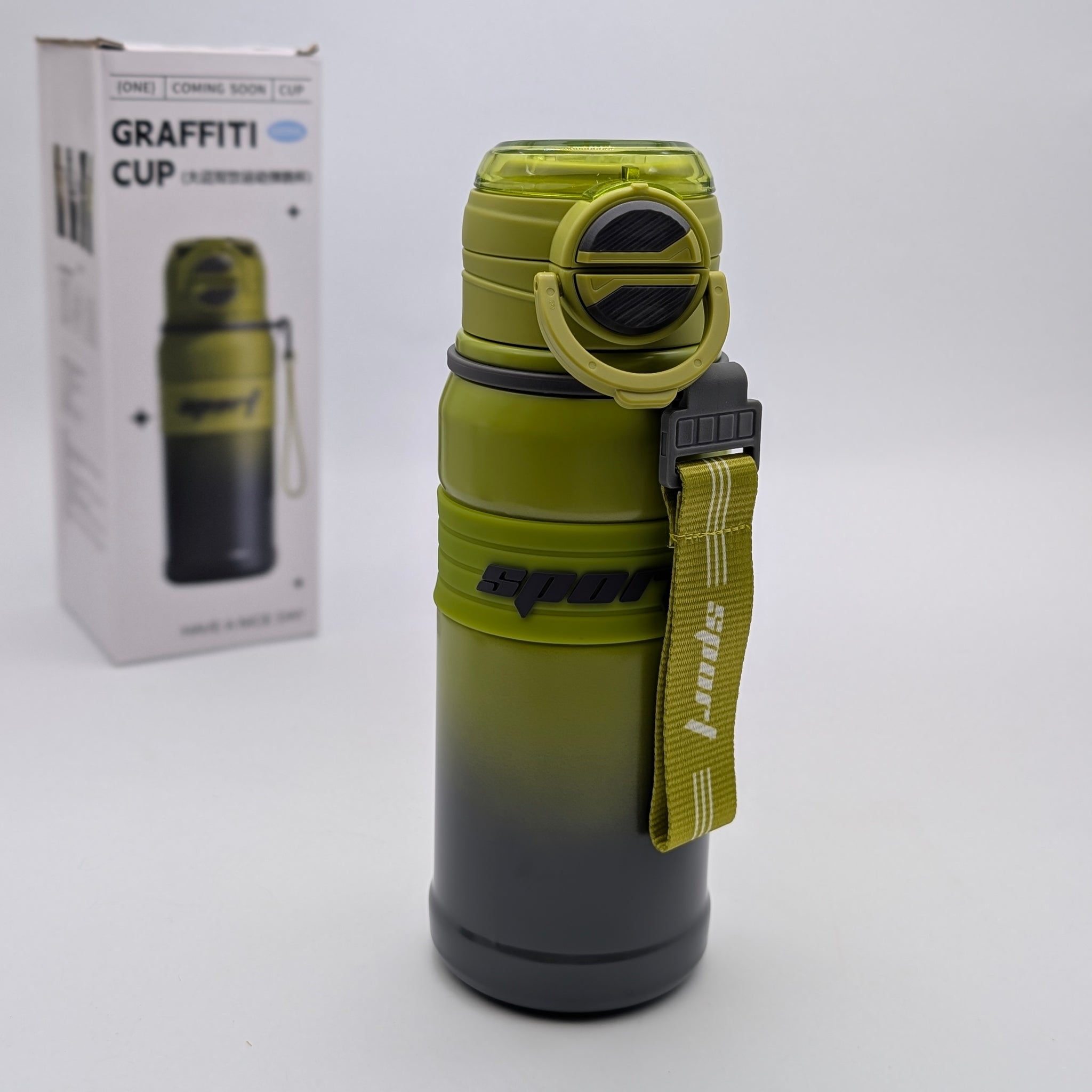 DOUBLE COLOUR SPORTS FLASK WATER BOTTLE