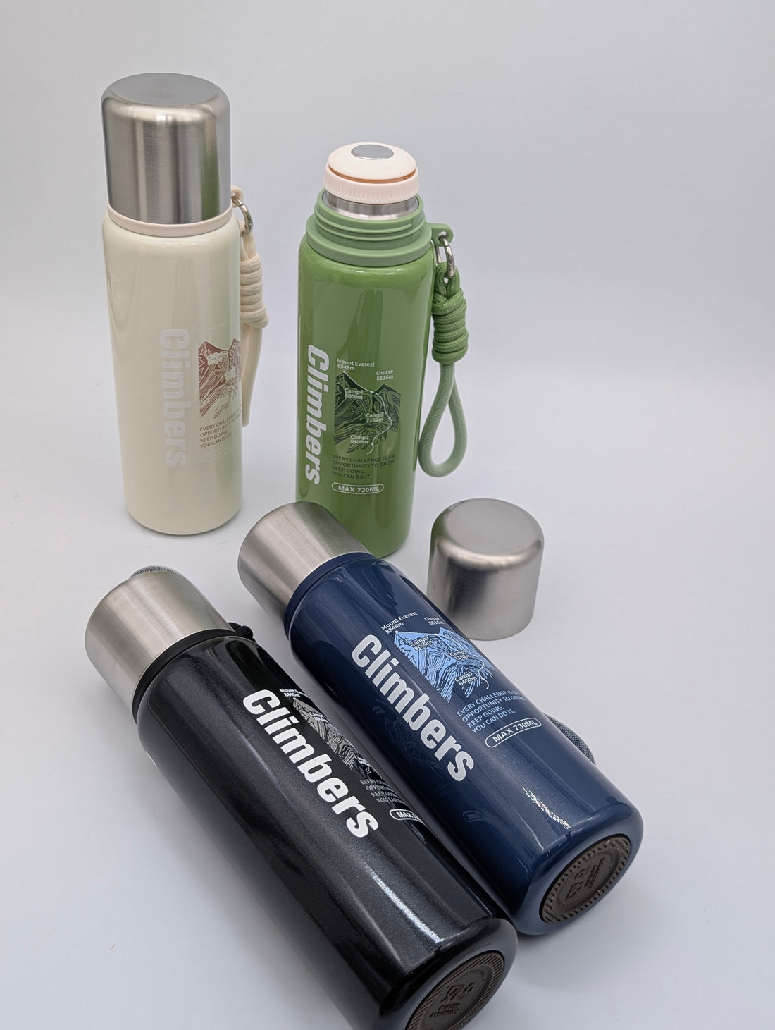 GRADIENT CLIMBERS FLASK BOTTLES WITH STRAPS