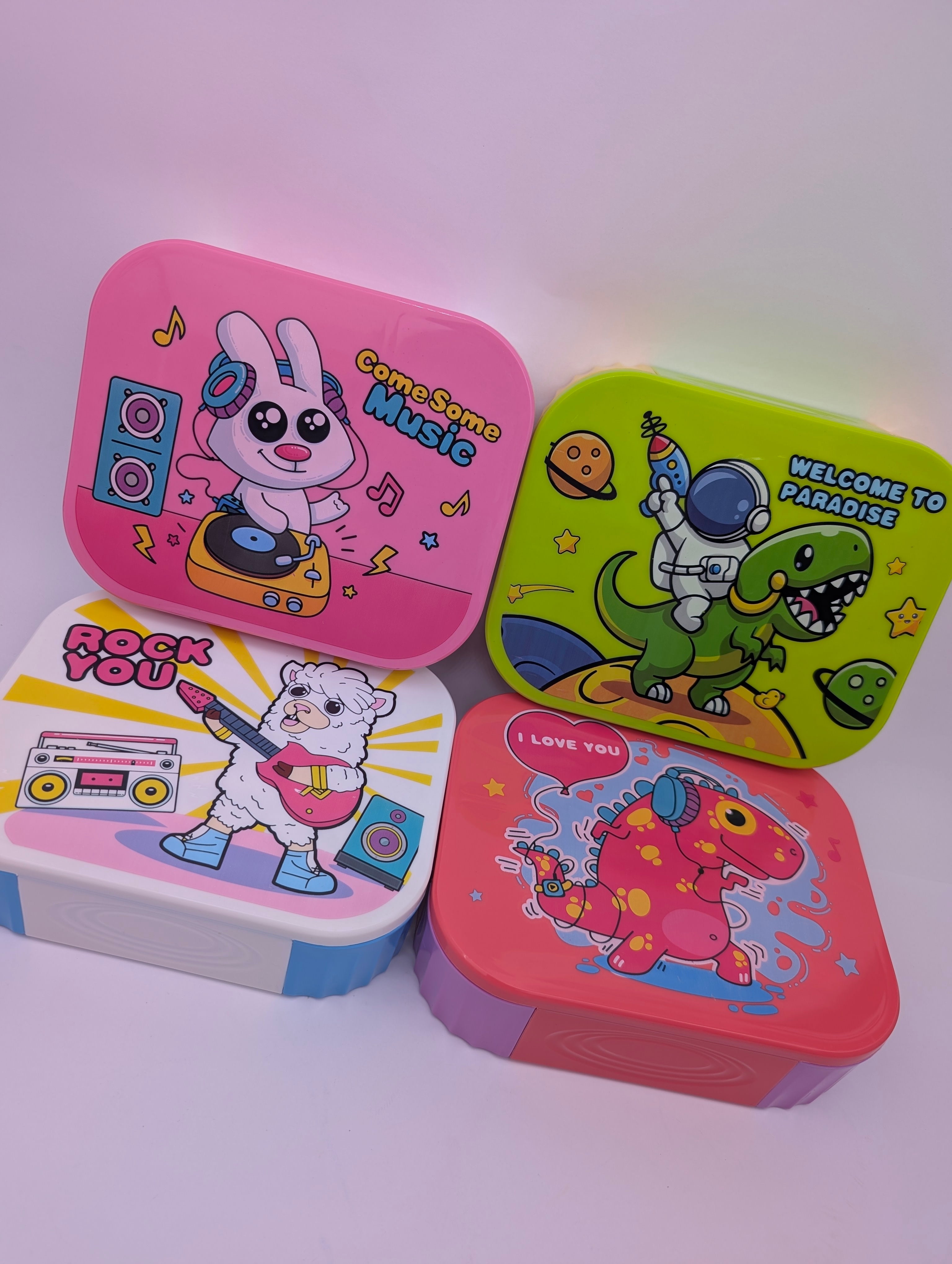VIBRANT UNIQUE CARTOON LUNCHBOXES