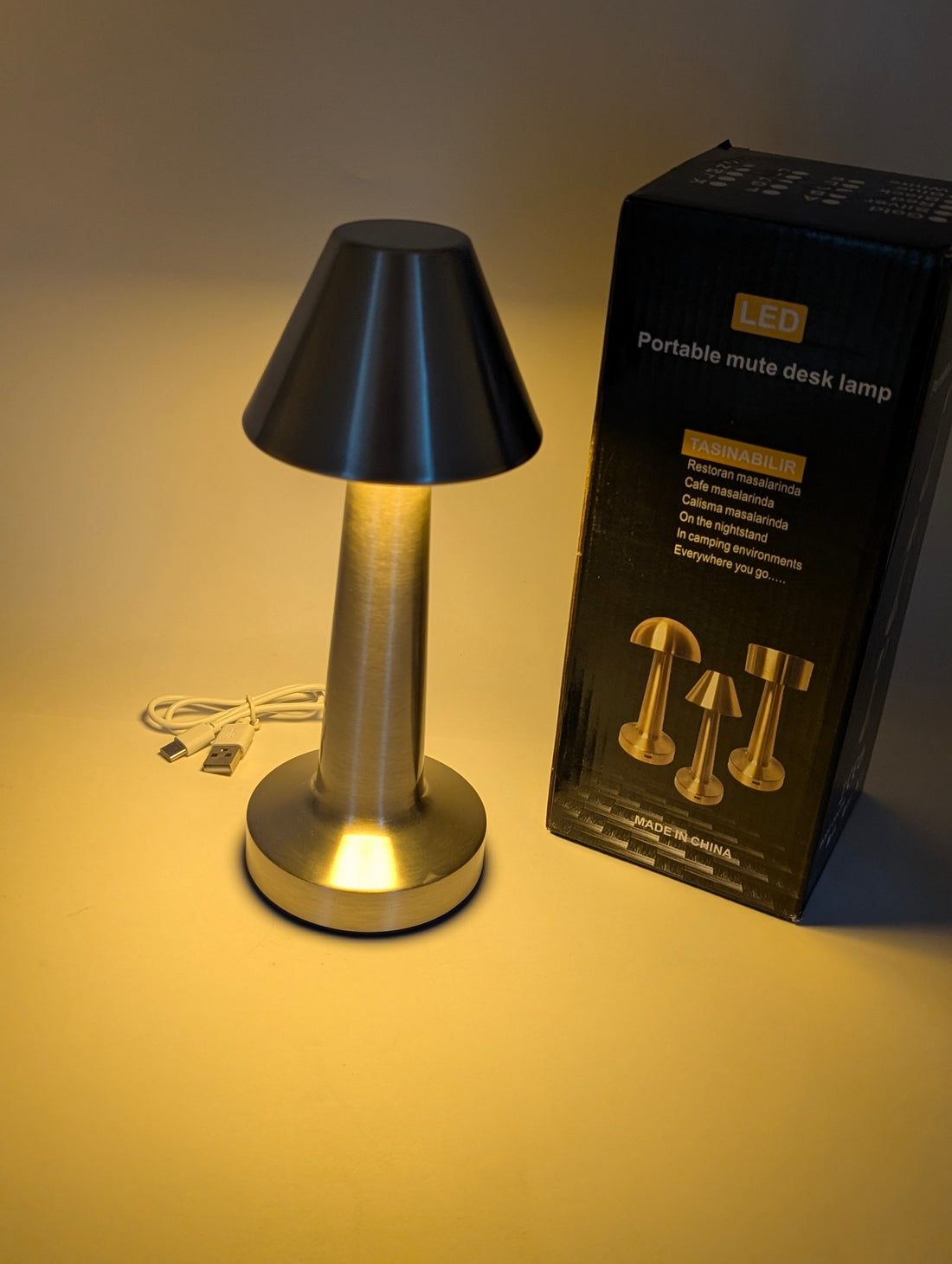 MODERN ARC WIRELESS TOUCH LED LAMP
