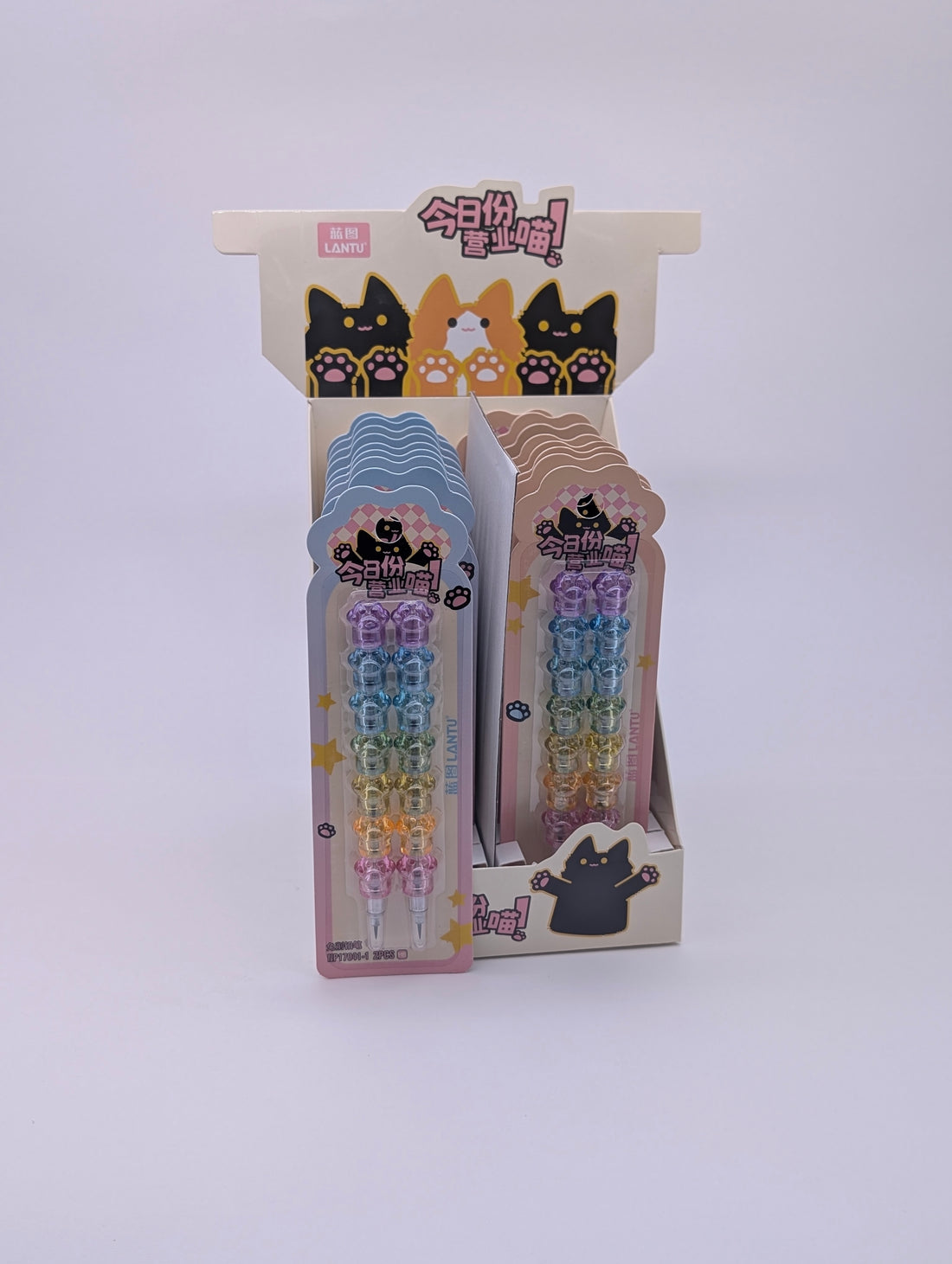 STACKABLE RAINBOW CRAYON PENCILS