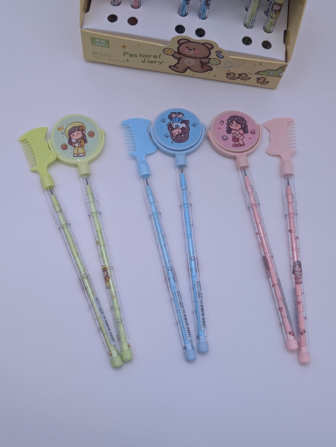 PASTORAL DIARY HAIR COMB PENS PACK OF 2