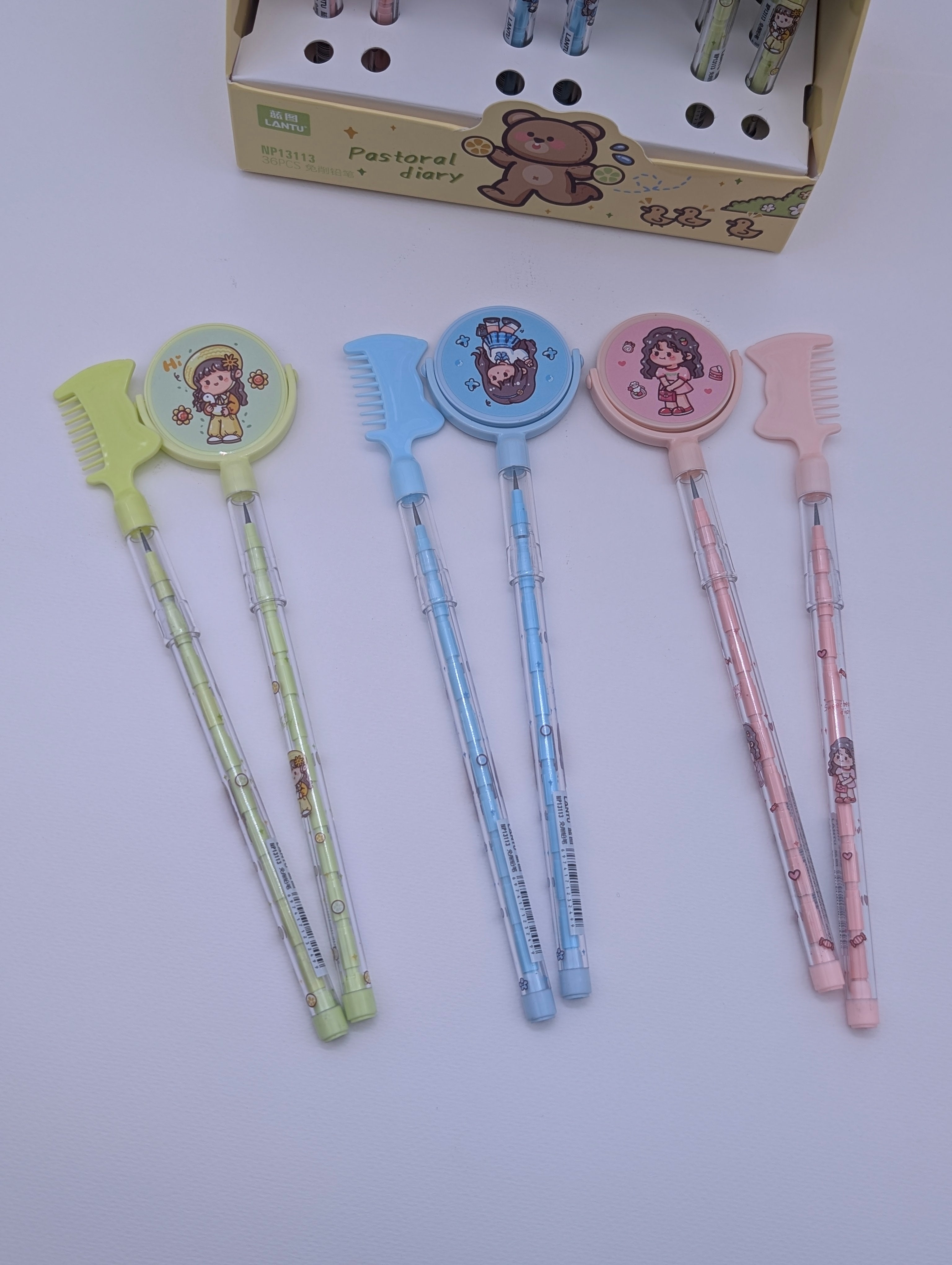 PASTORAL DIARY HAIR COMB PENS PACK OF 2