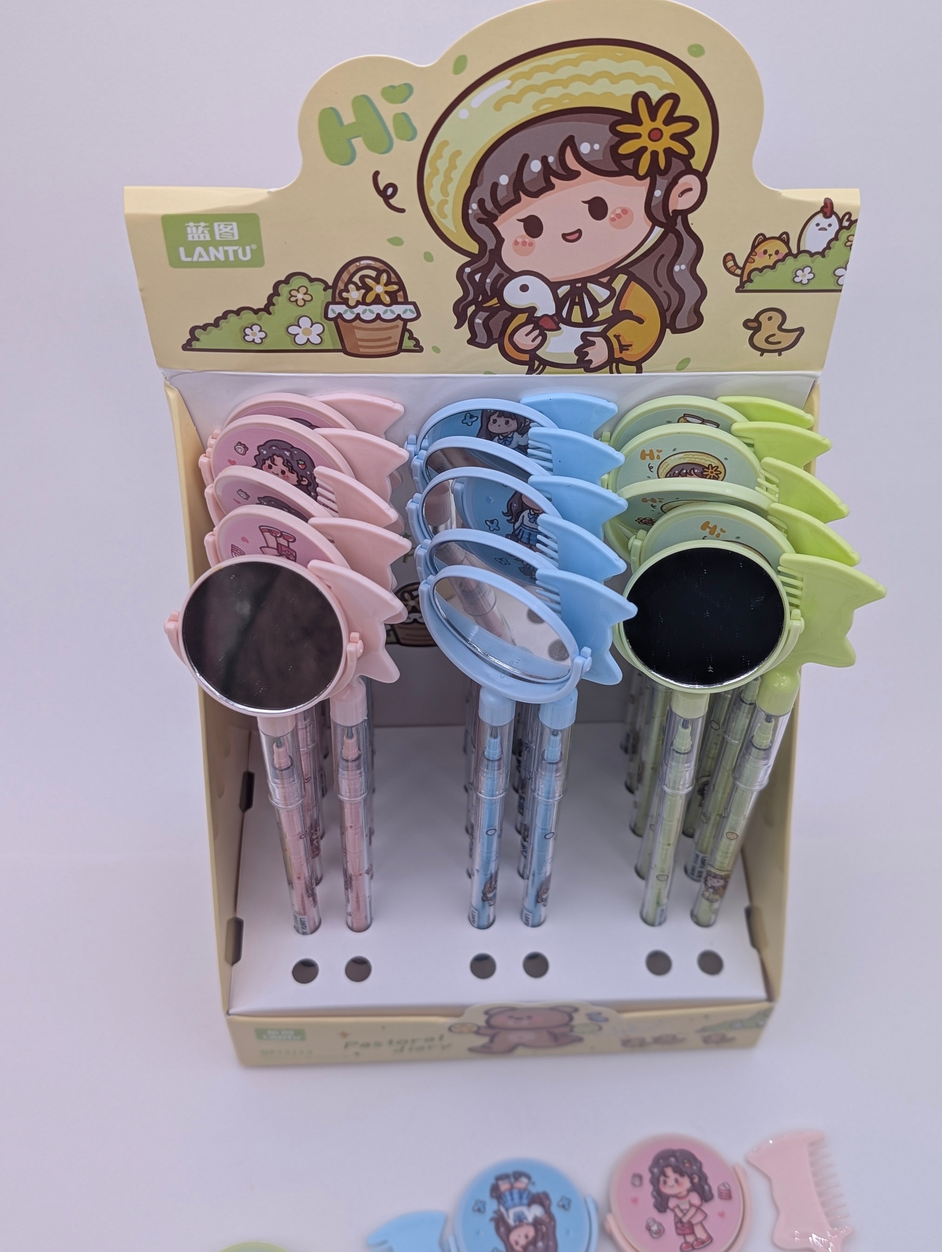 PASTORAL DIARY HAIR COMB PENS PACK OF 2