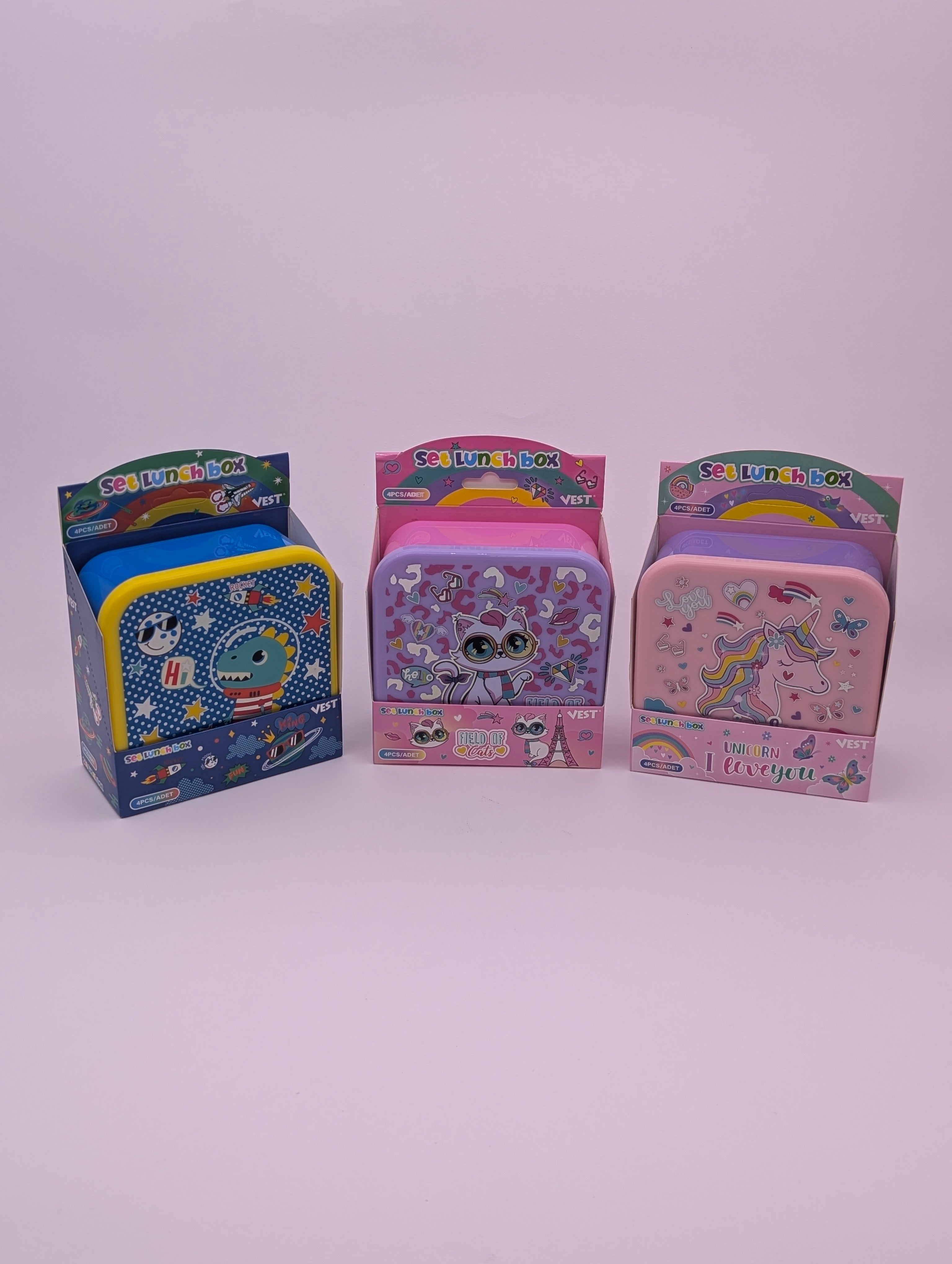 VEST BEAUTY MINI 4IN1 LUNCH BOXES