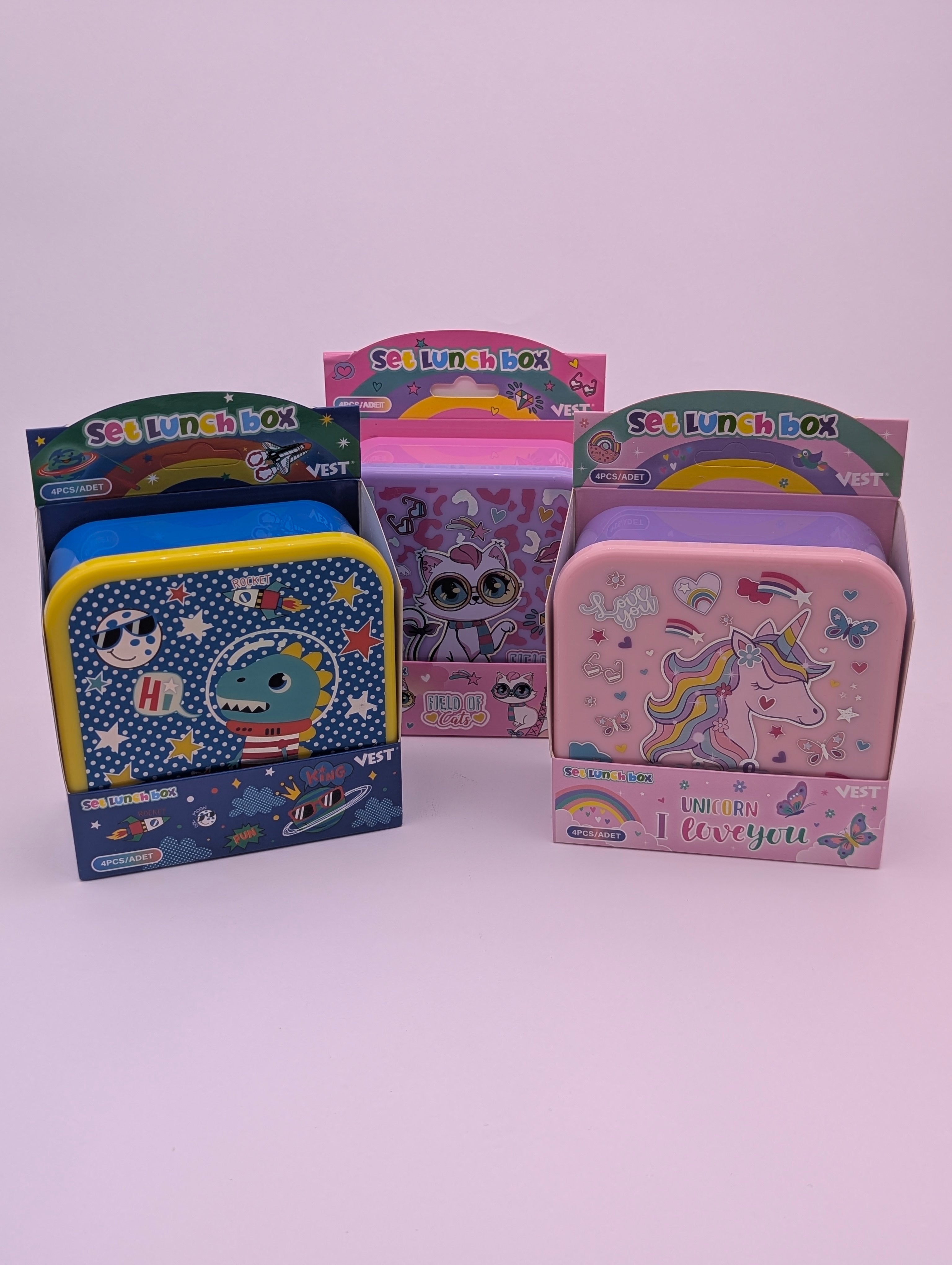VEST BEAUTY MINI 4IN1 LUNCH BOXES