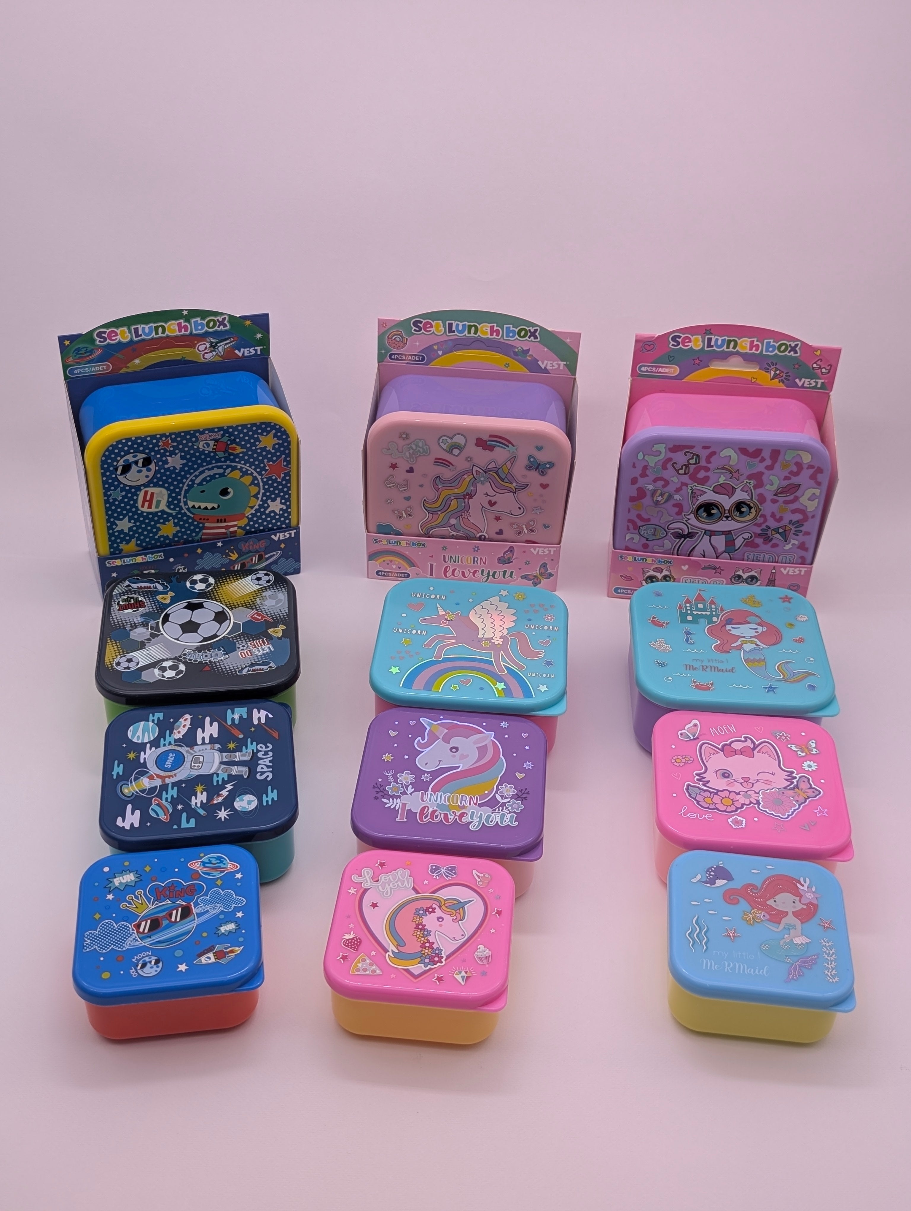 VEST BEAUTY MINI 4IN1 LUNCH BOXES