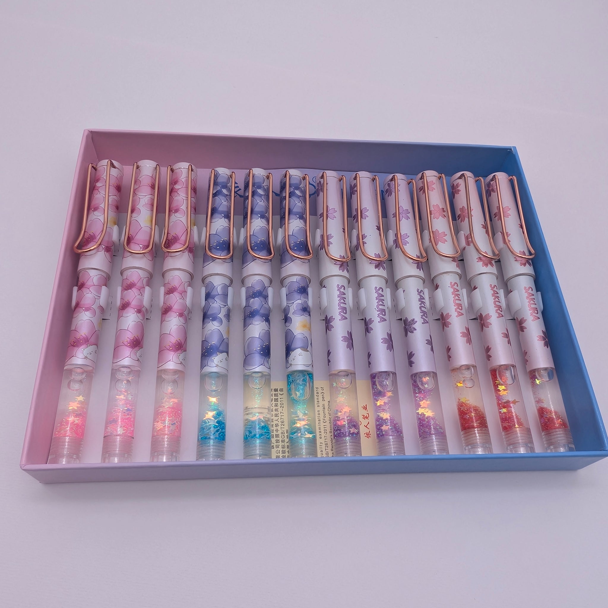 YIREN  SAKURA GLITTER INK PENS