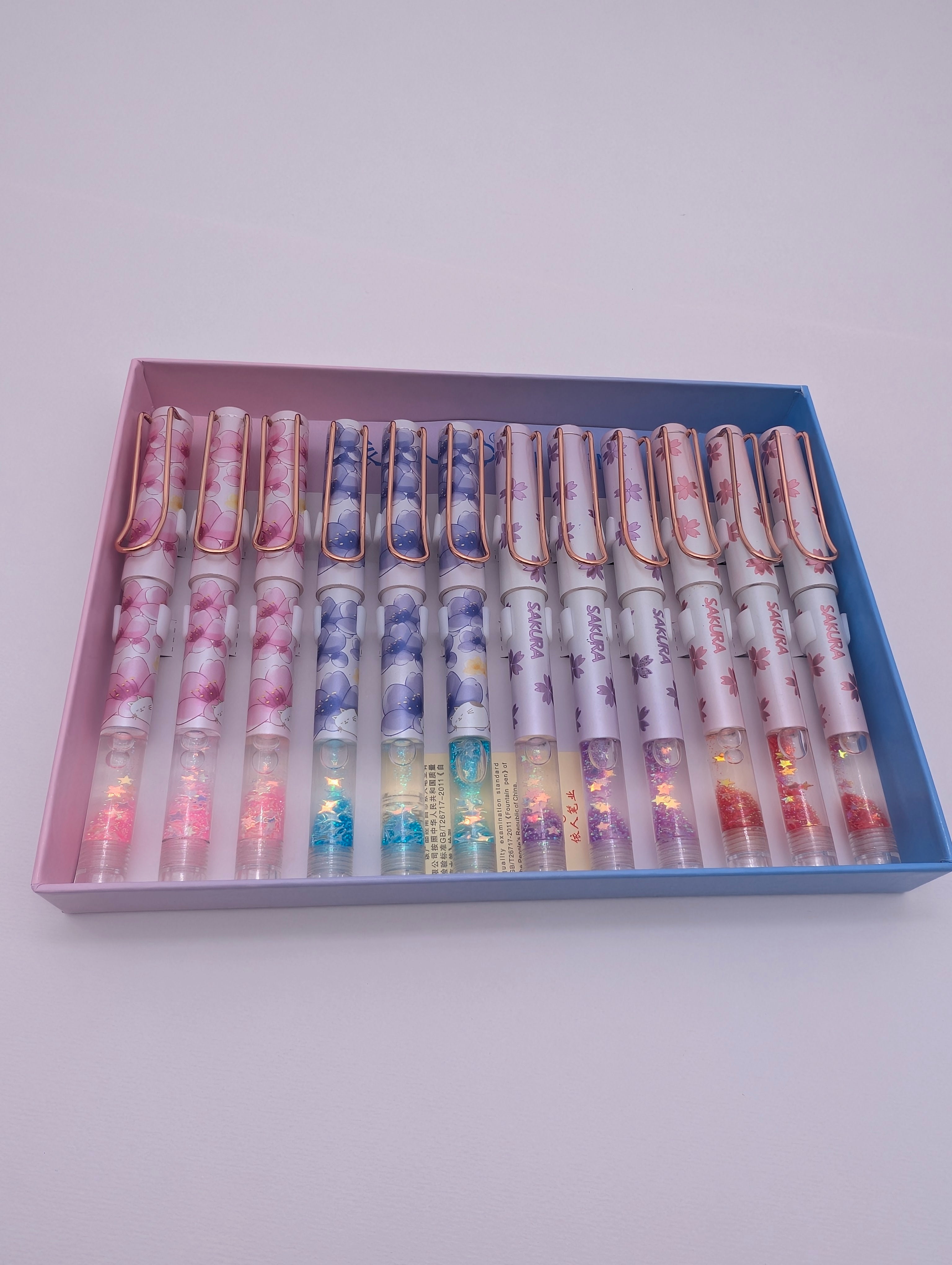YIREN  SAKURA GLITTER INK PENS