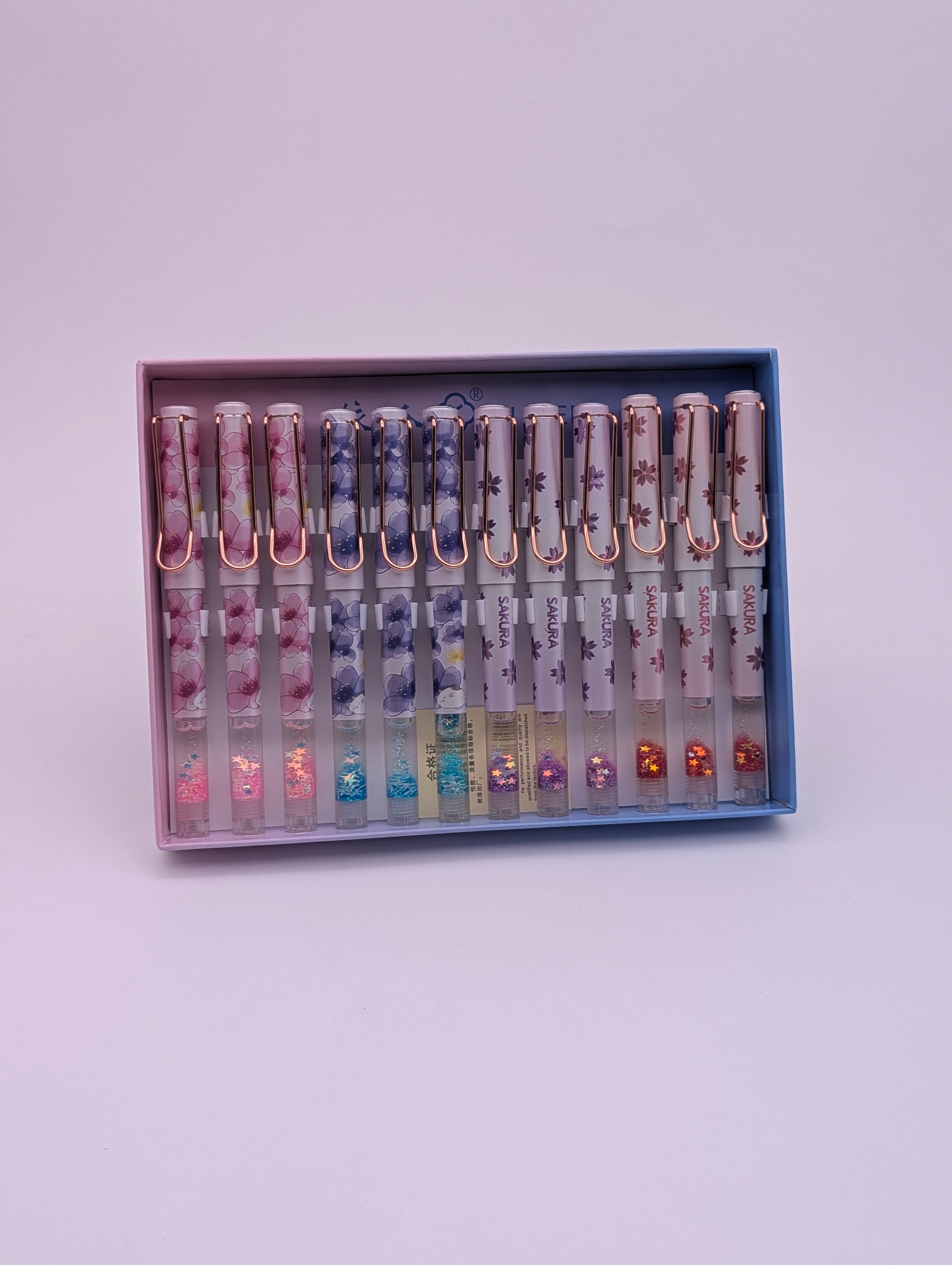 YIREN  SAKURA GLITTER INK PENS