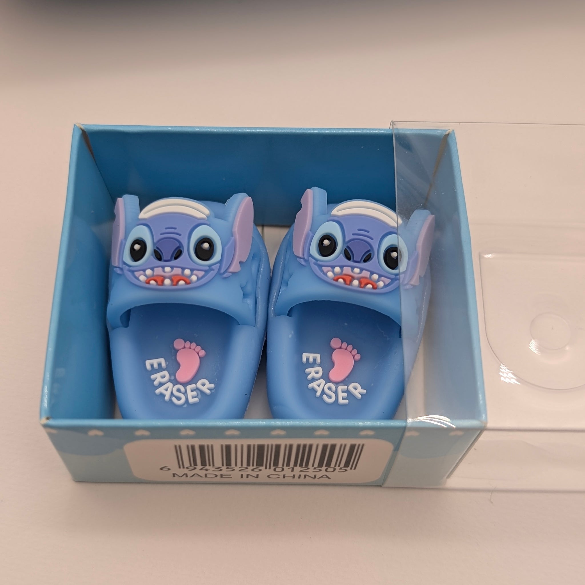 STITCH SLIPPER ERASER SET