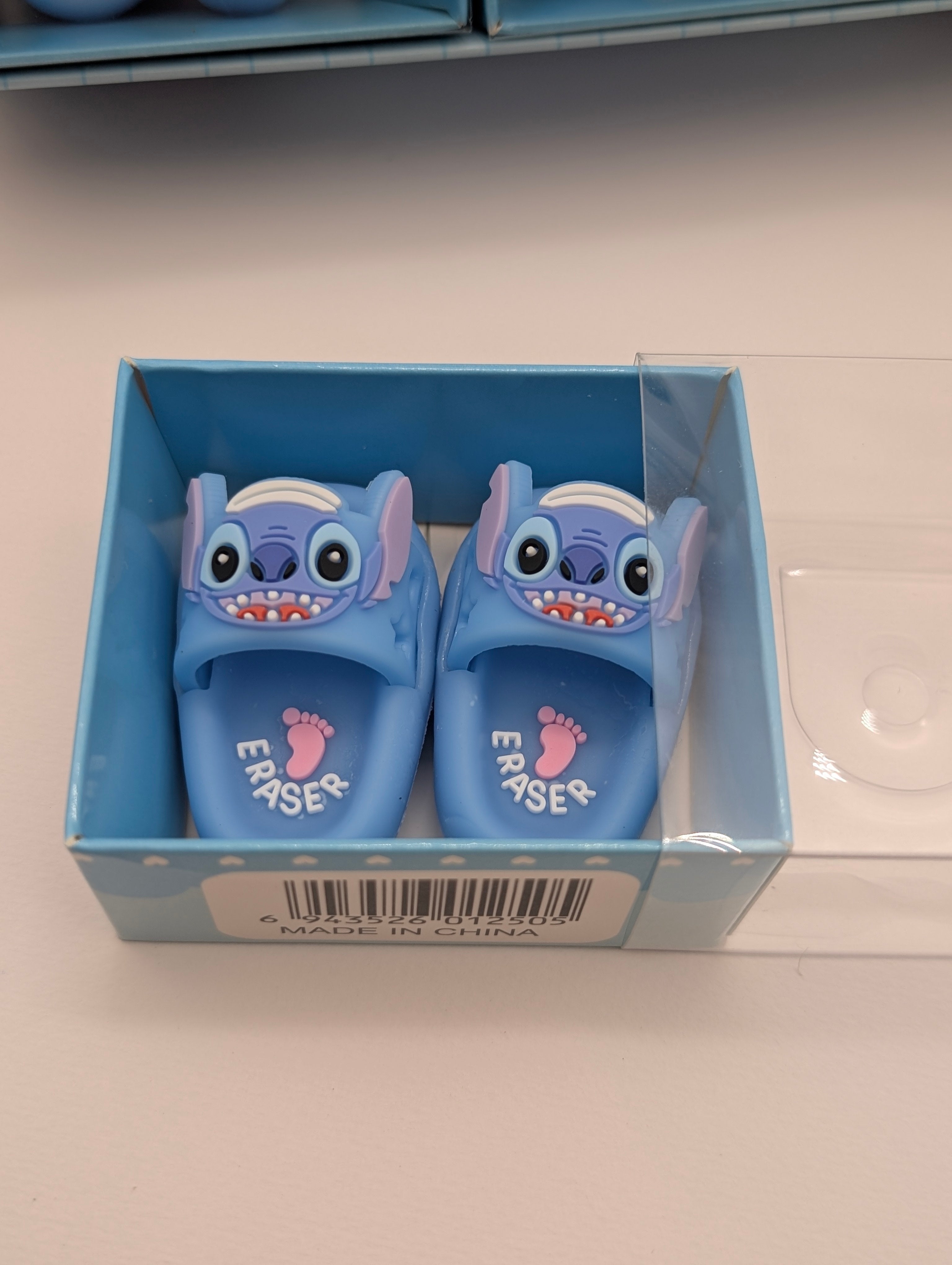 STITCH SLIPPER ERASER SET